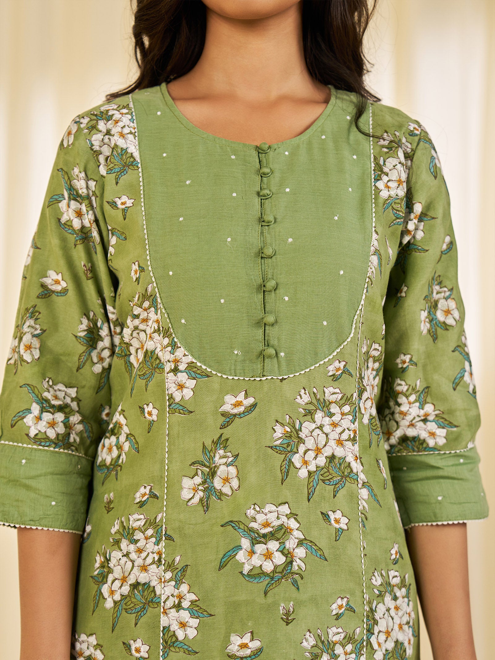 Sadabahar Chanderi Kurta