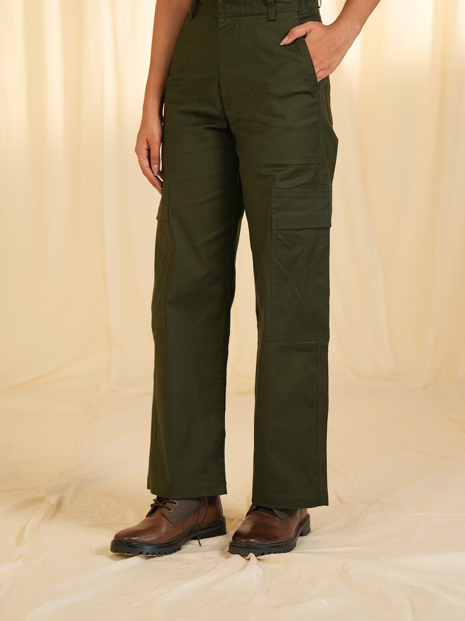 Safari - Olive Cotton Cargos