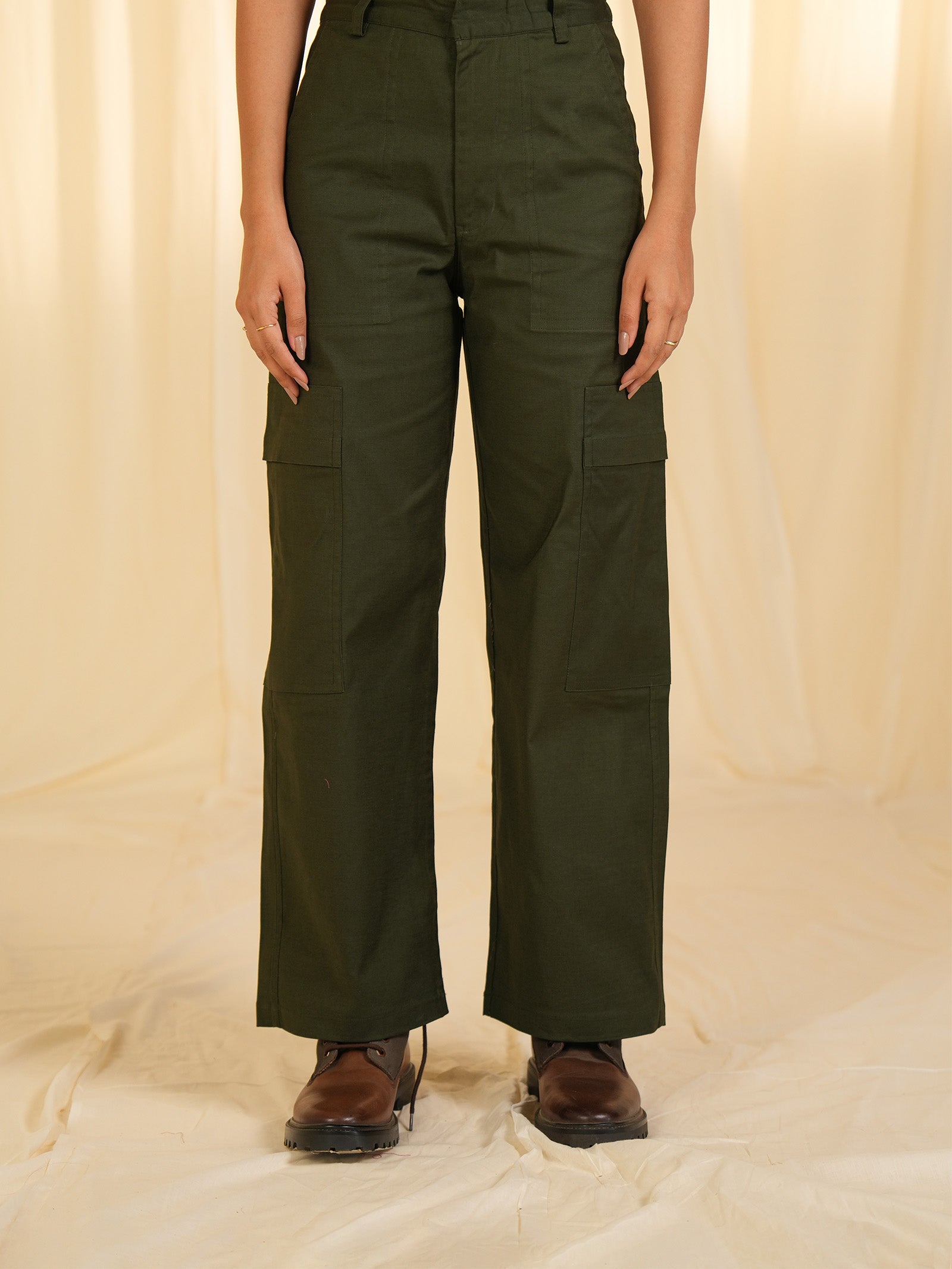 Safari - Olive Cotton Cargos