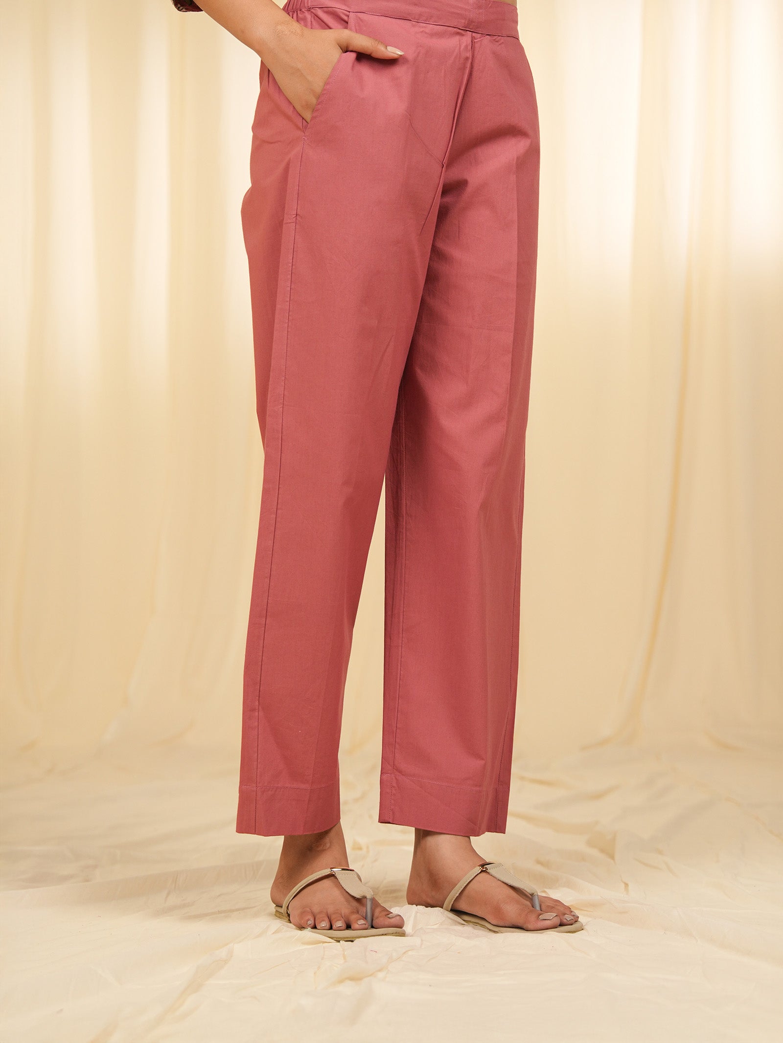 Sanam Cotton Straight Pants