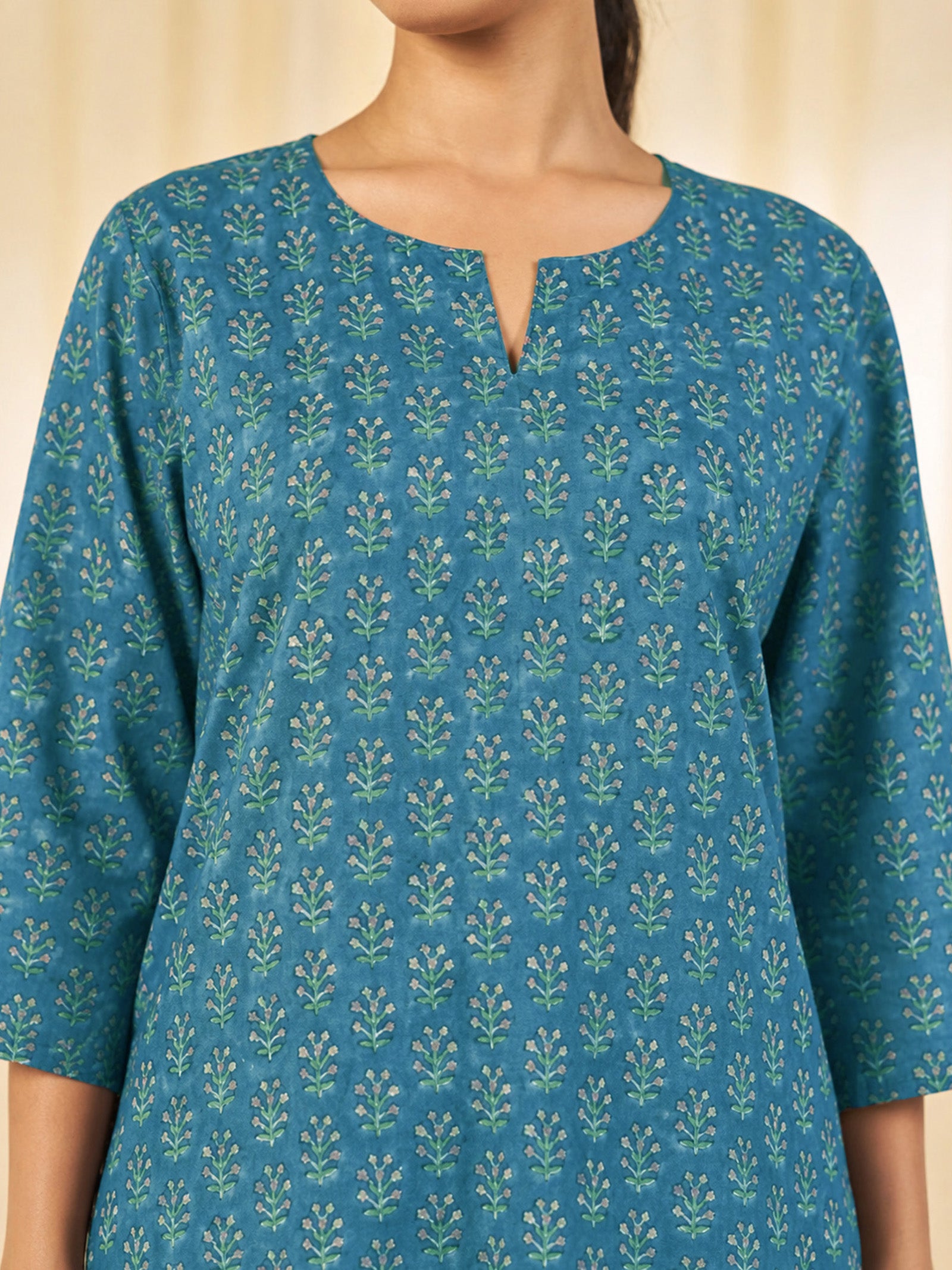 Sapphire Cotton Night Suit