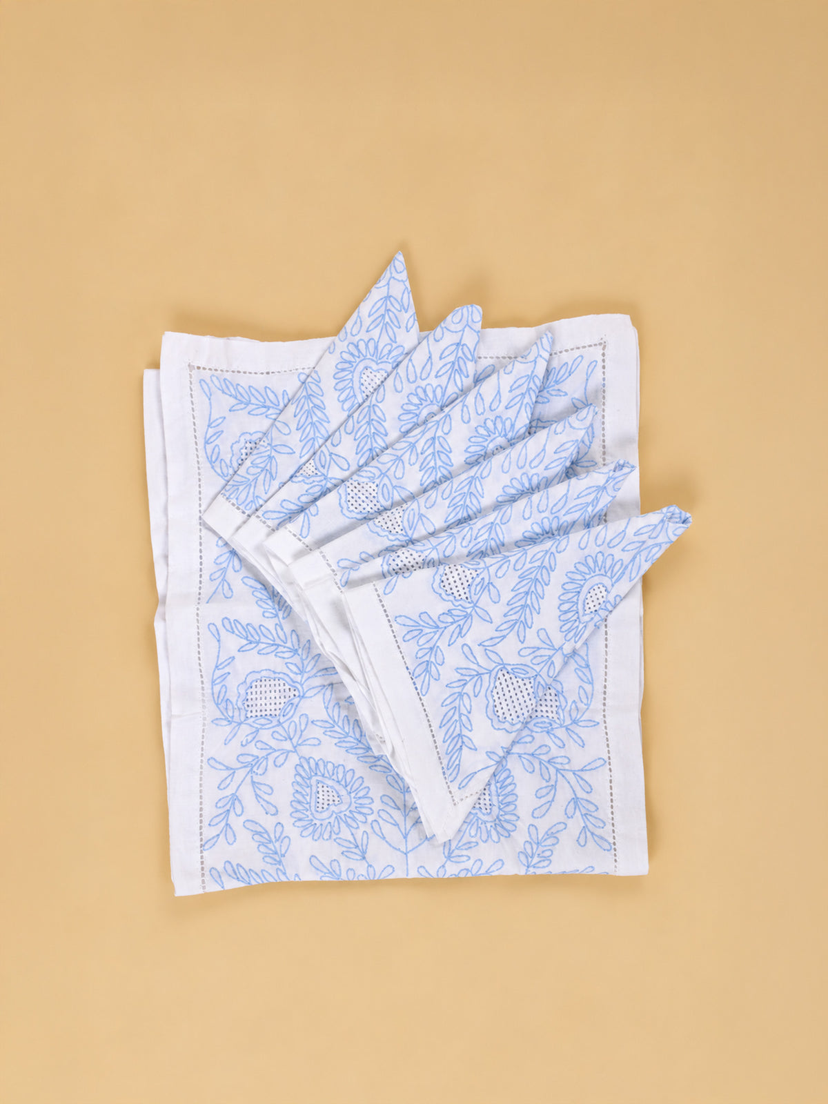 Shadow Emb. Blue (Runner & 6 Mats)