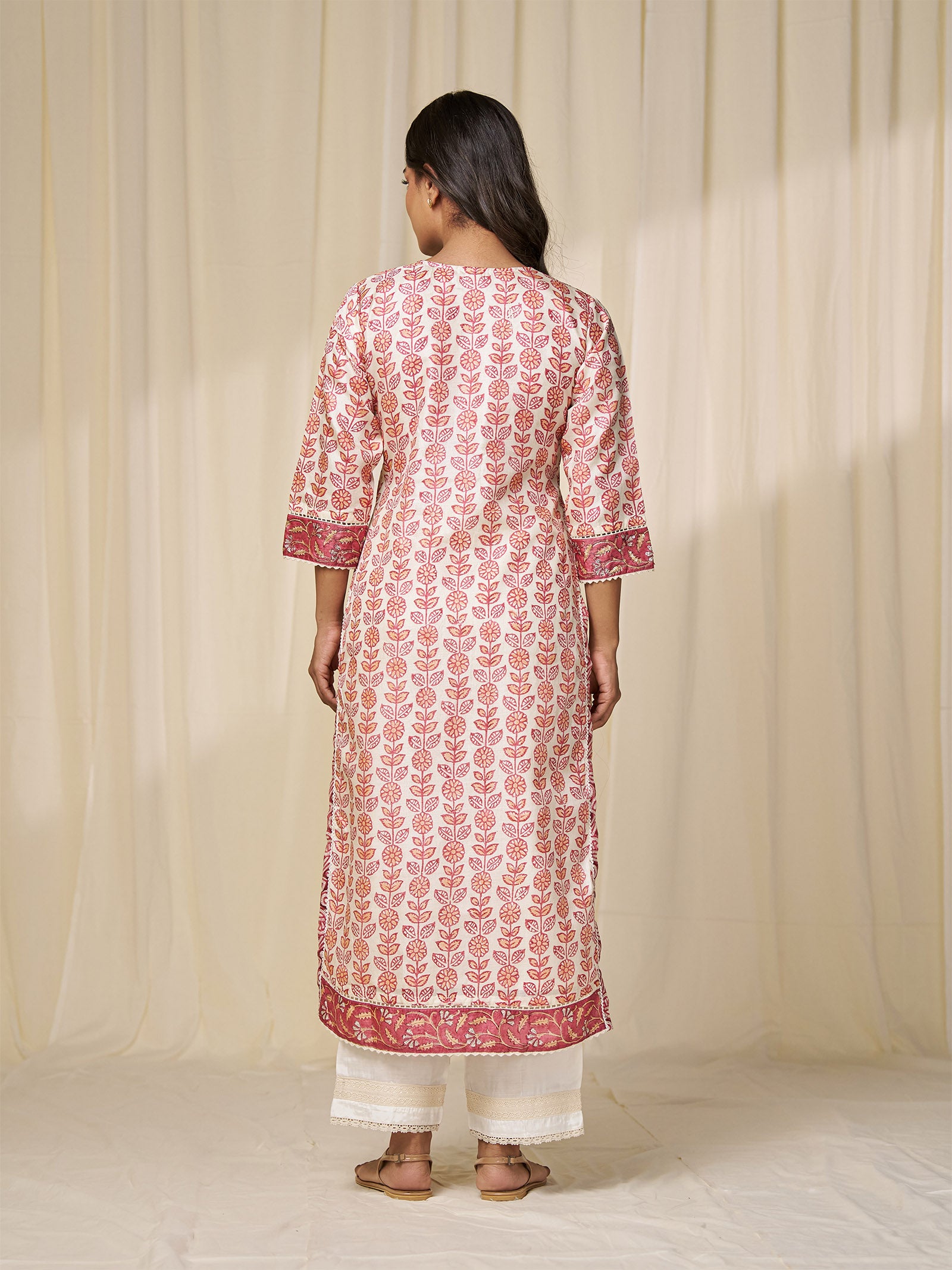 Narangi Bagh Tussar Silk Kurta