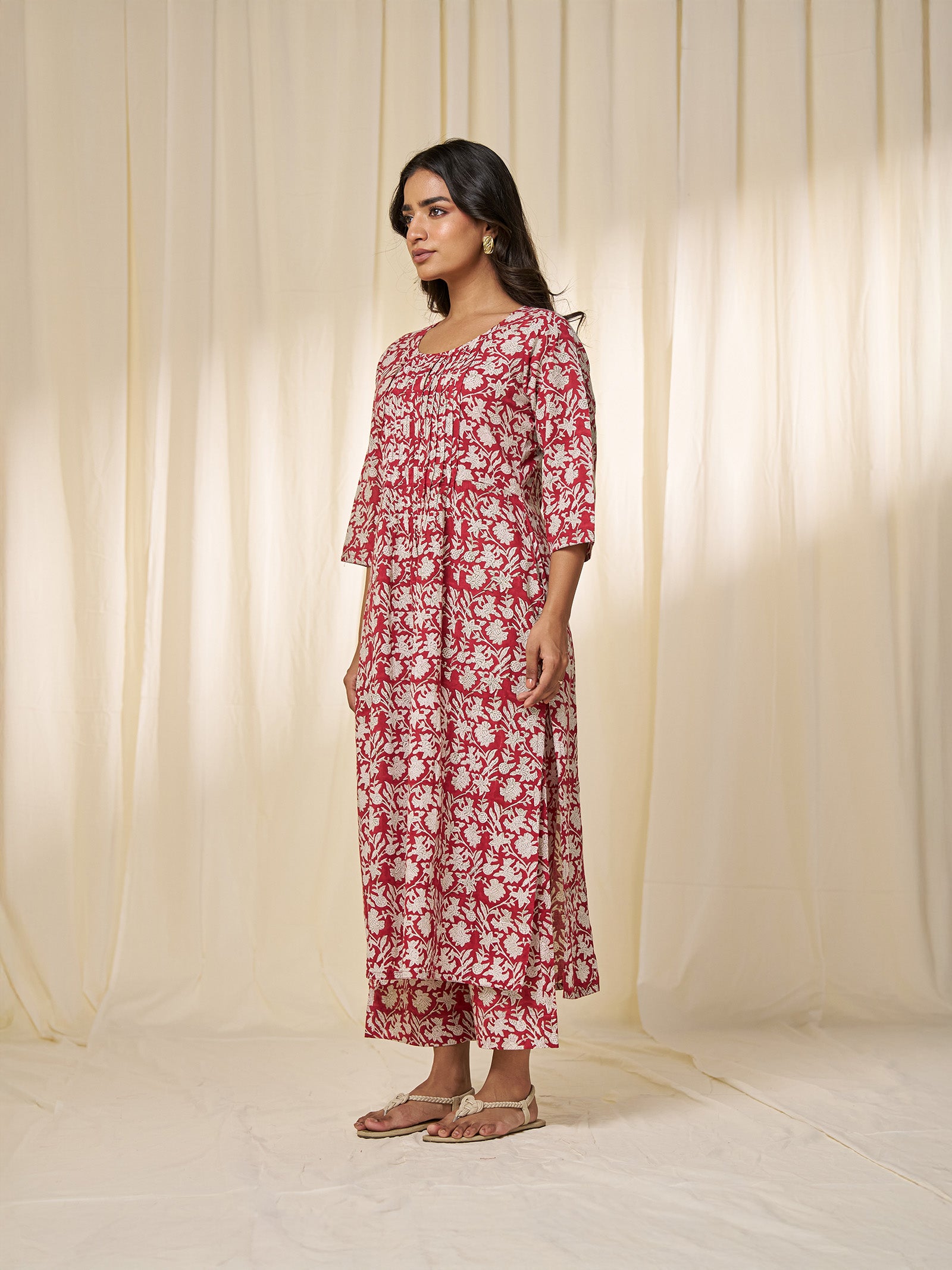 Sindoori Cotton Kurta