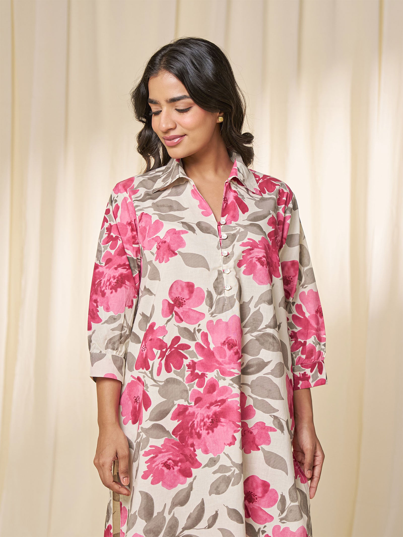 Pretty In Pink Cotton Kurta