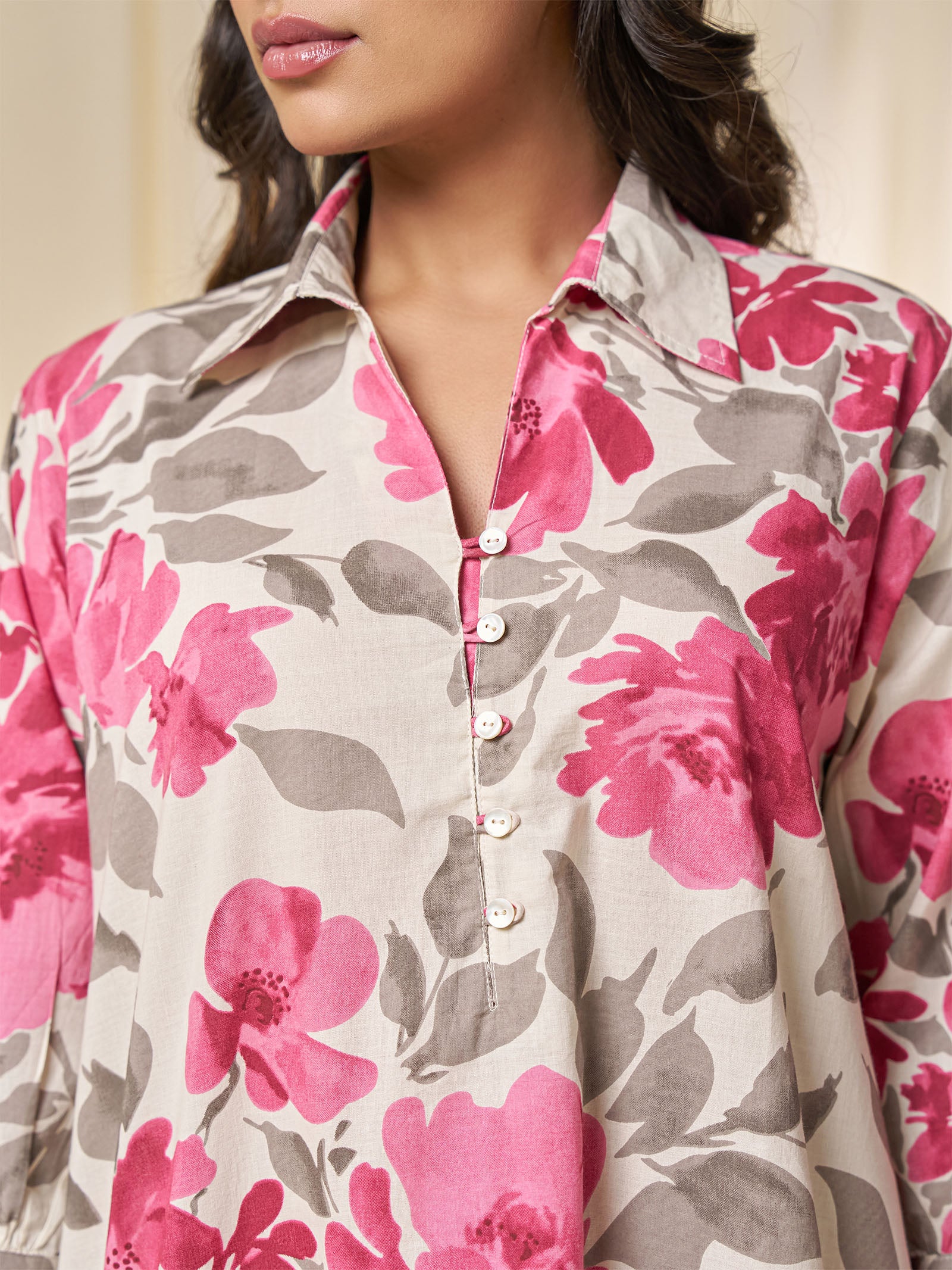 Pretty In Pink Cotton Kurta