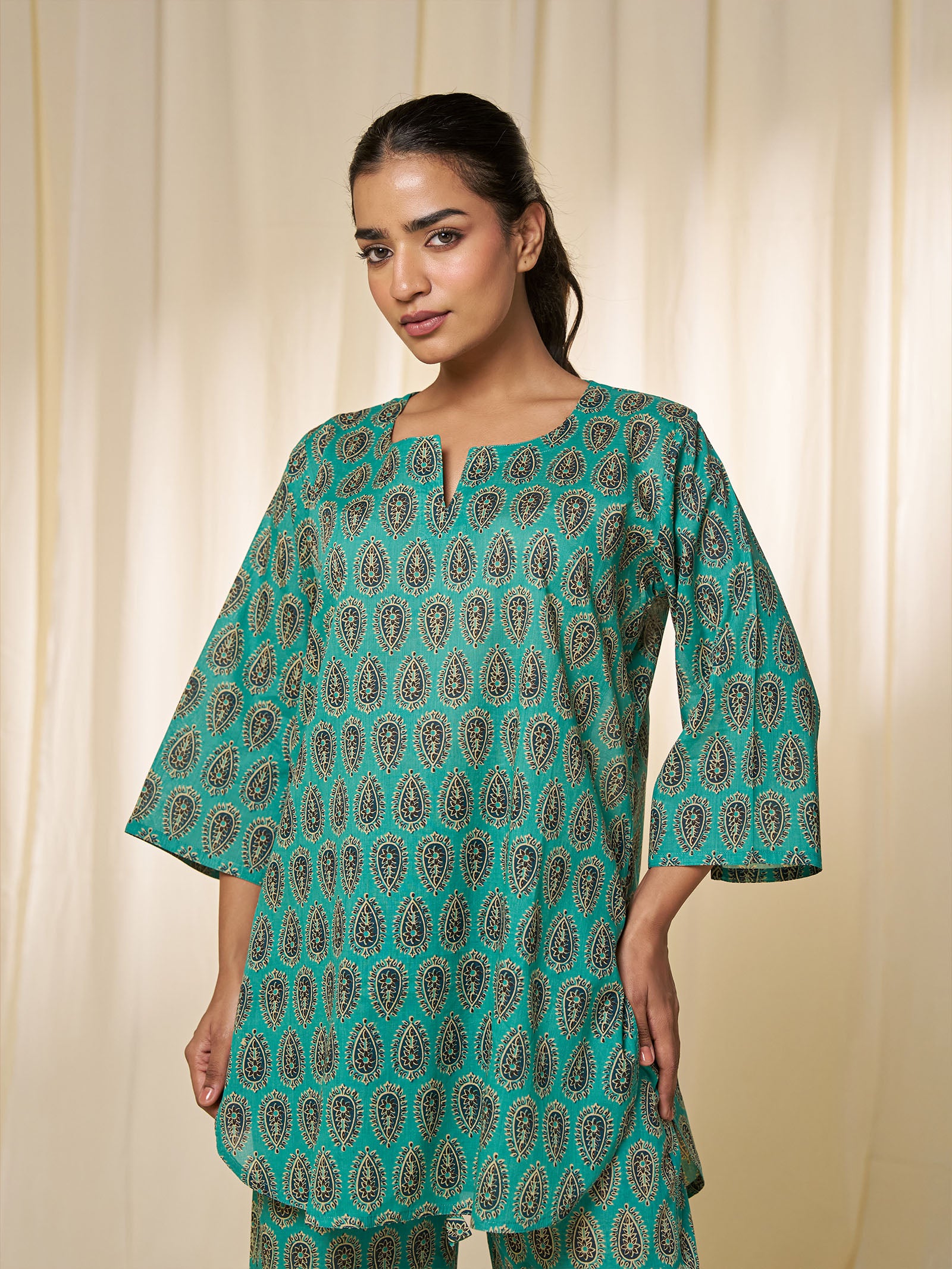 Hare Rama Voile Night Suit