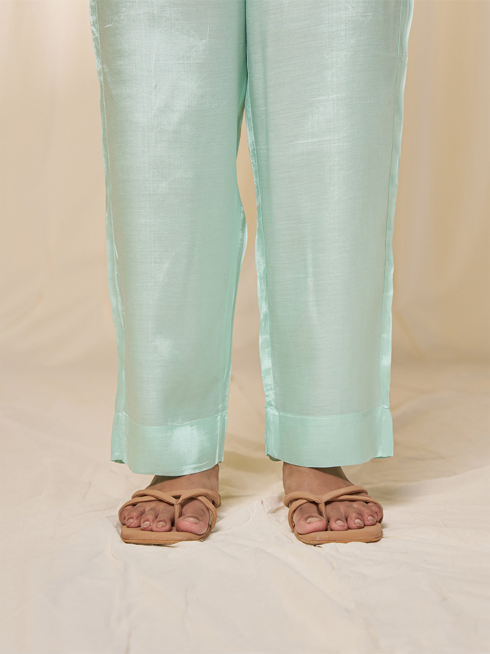 Narangi Assam Silk Straight Pant