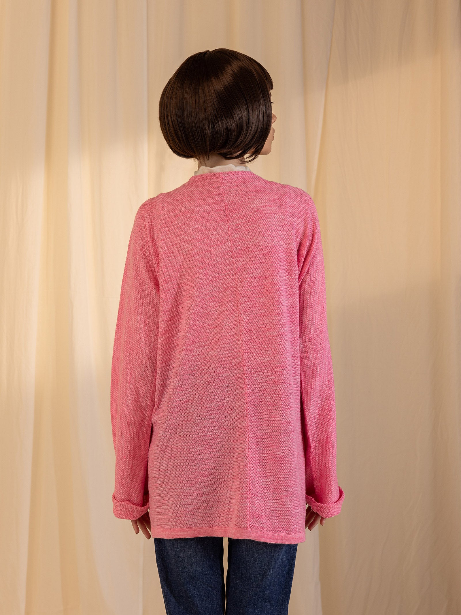 Woolen Shrug - Pink