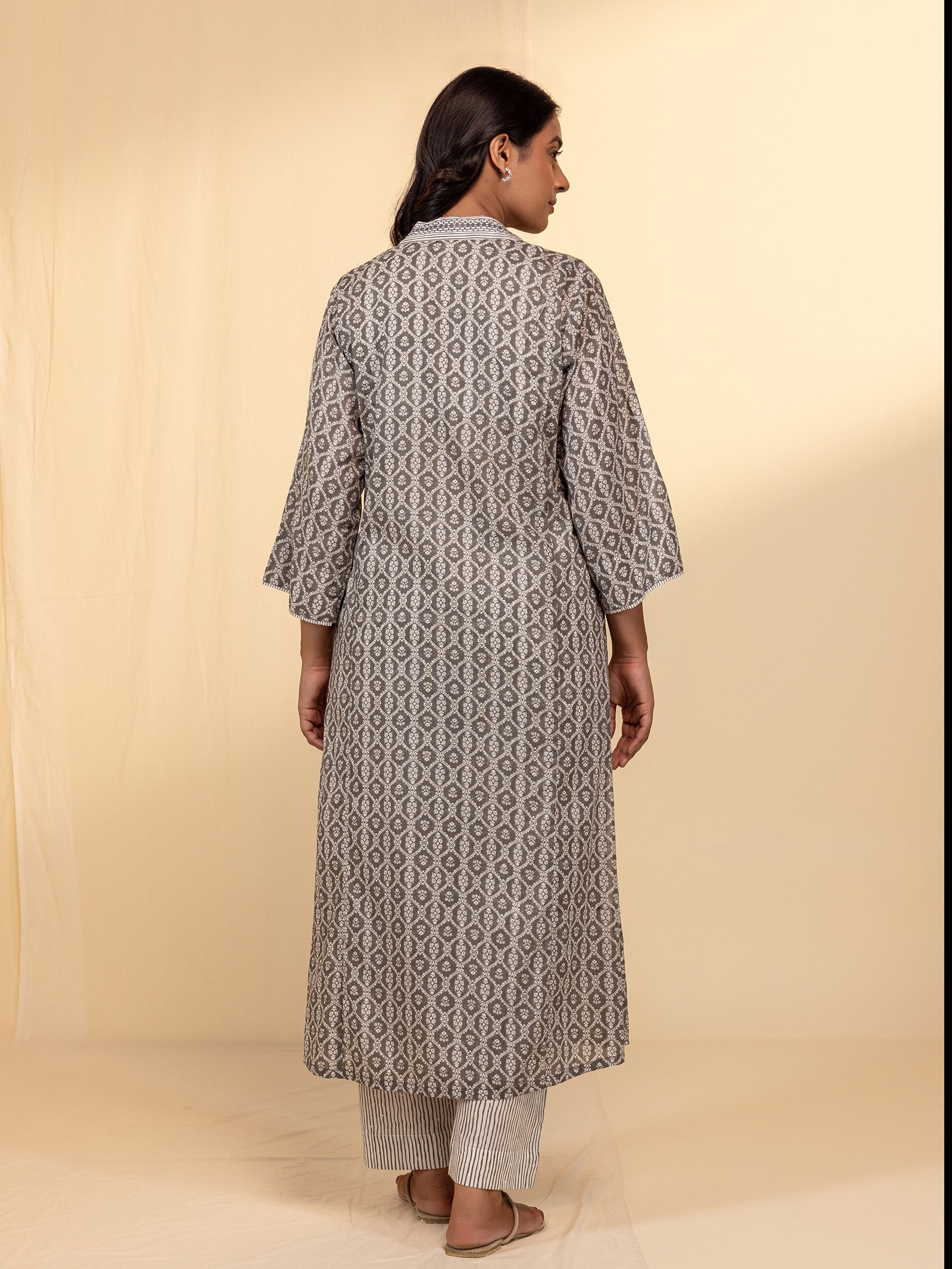 Smoke Voile Kurta
