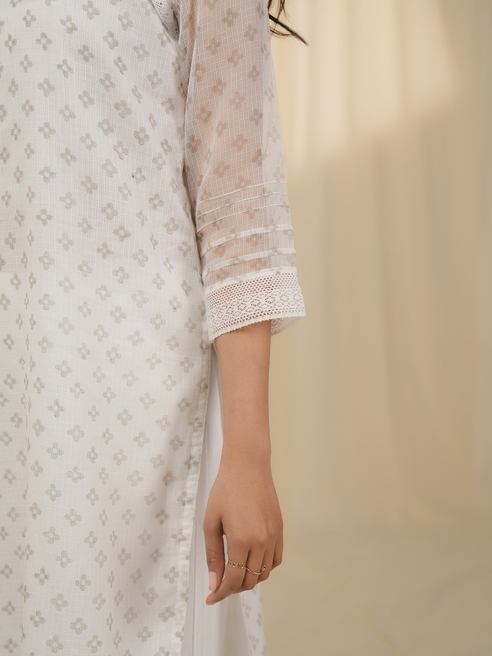 Snow Pearl Cotton Kurta