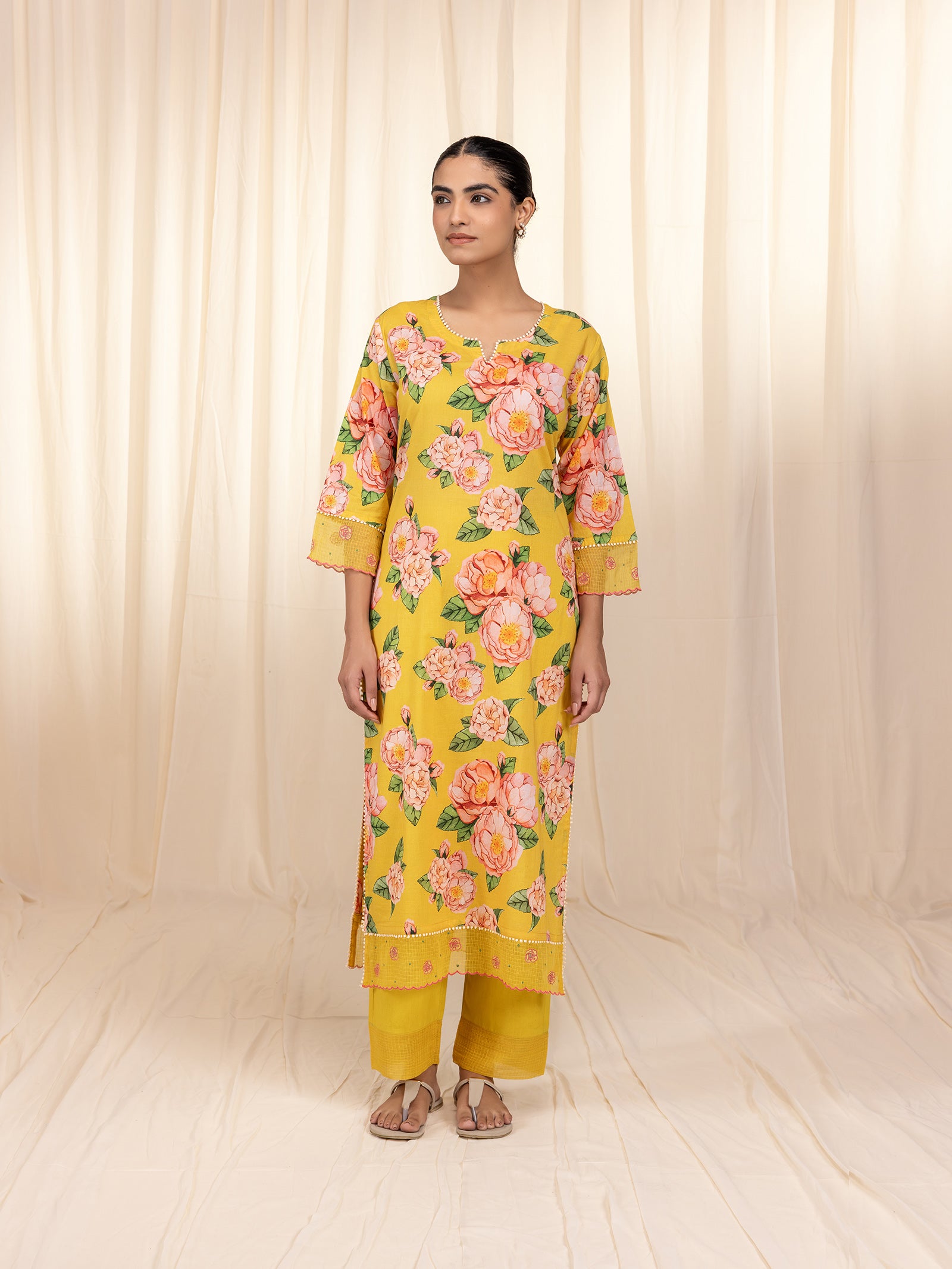 Spanish Sunset Cotton Kurta