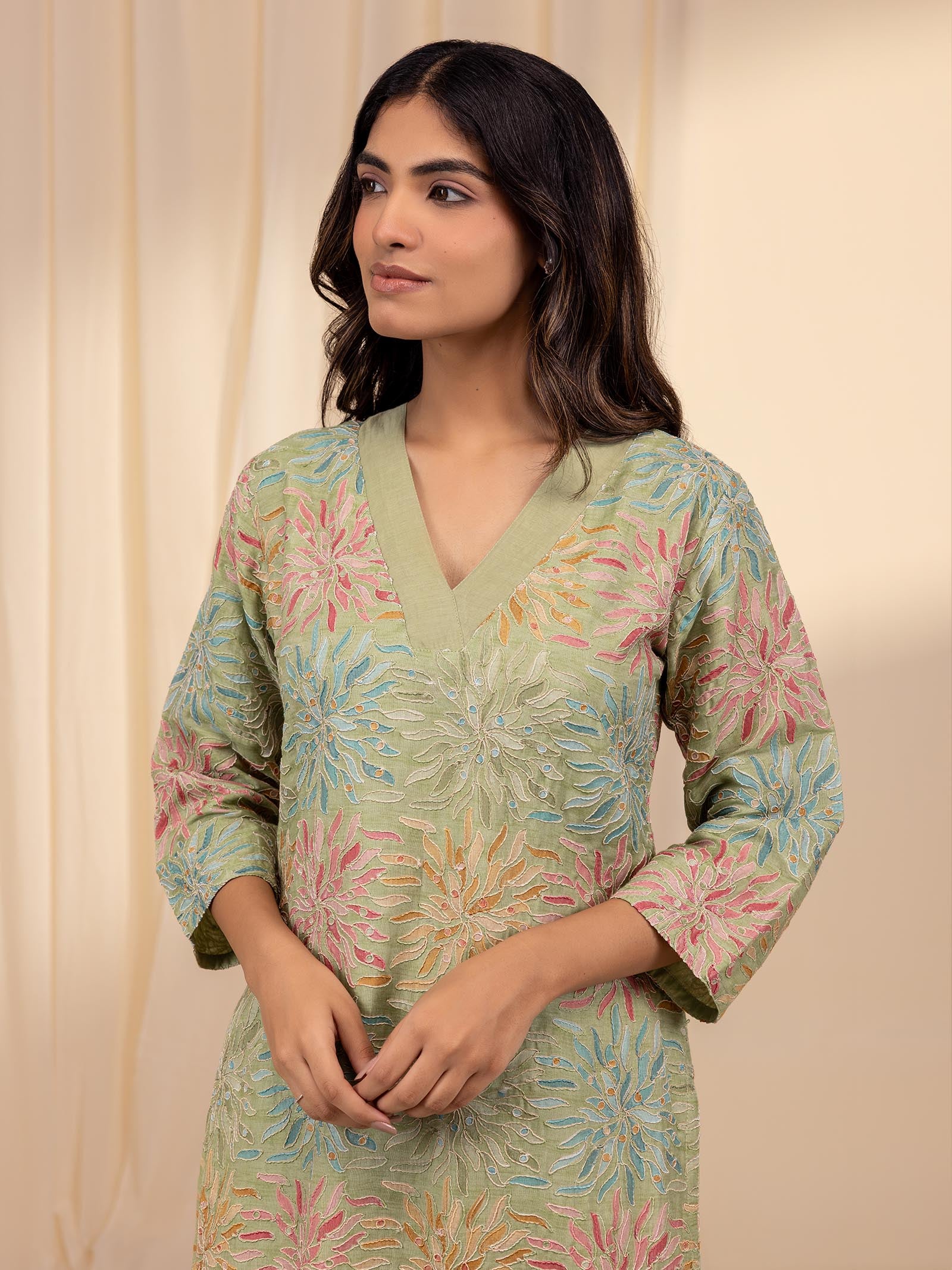 Sparkels Chanderi Kurta