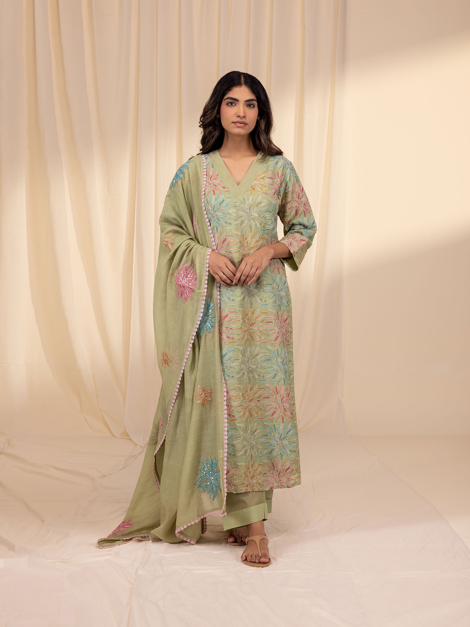 Sparkles Chanderi Kurta