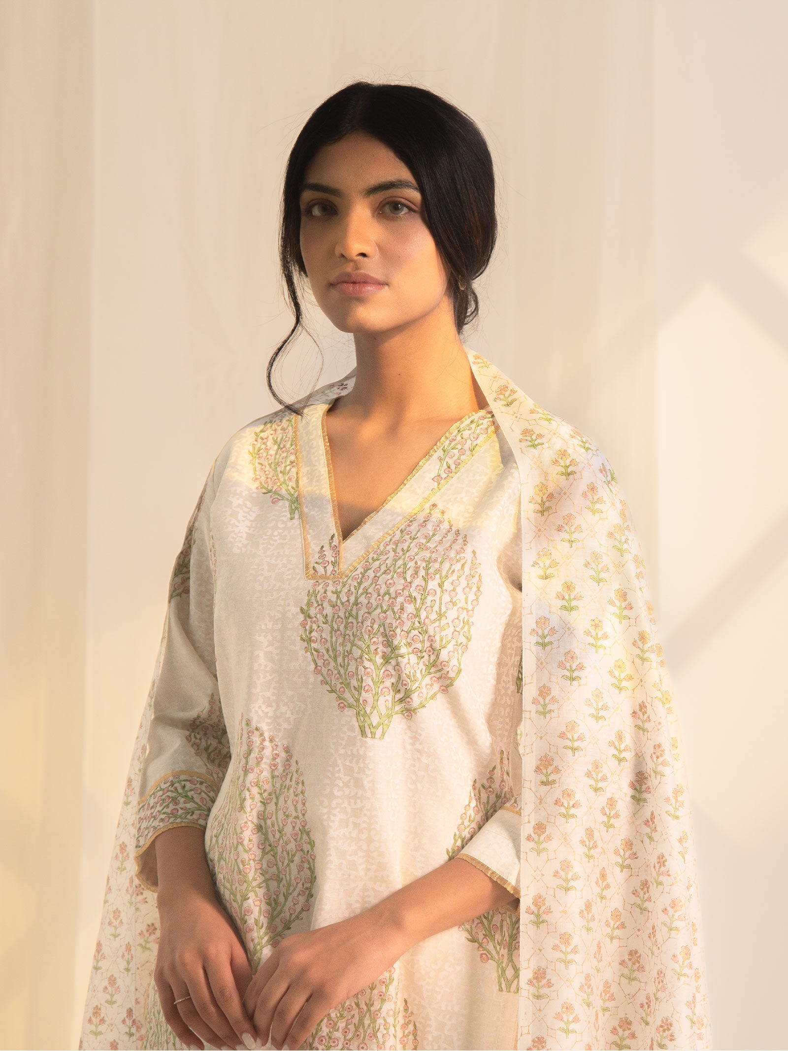 Kashmir Chanderi Kurta