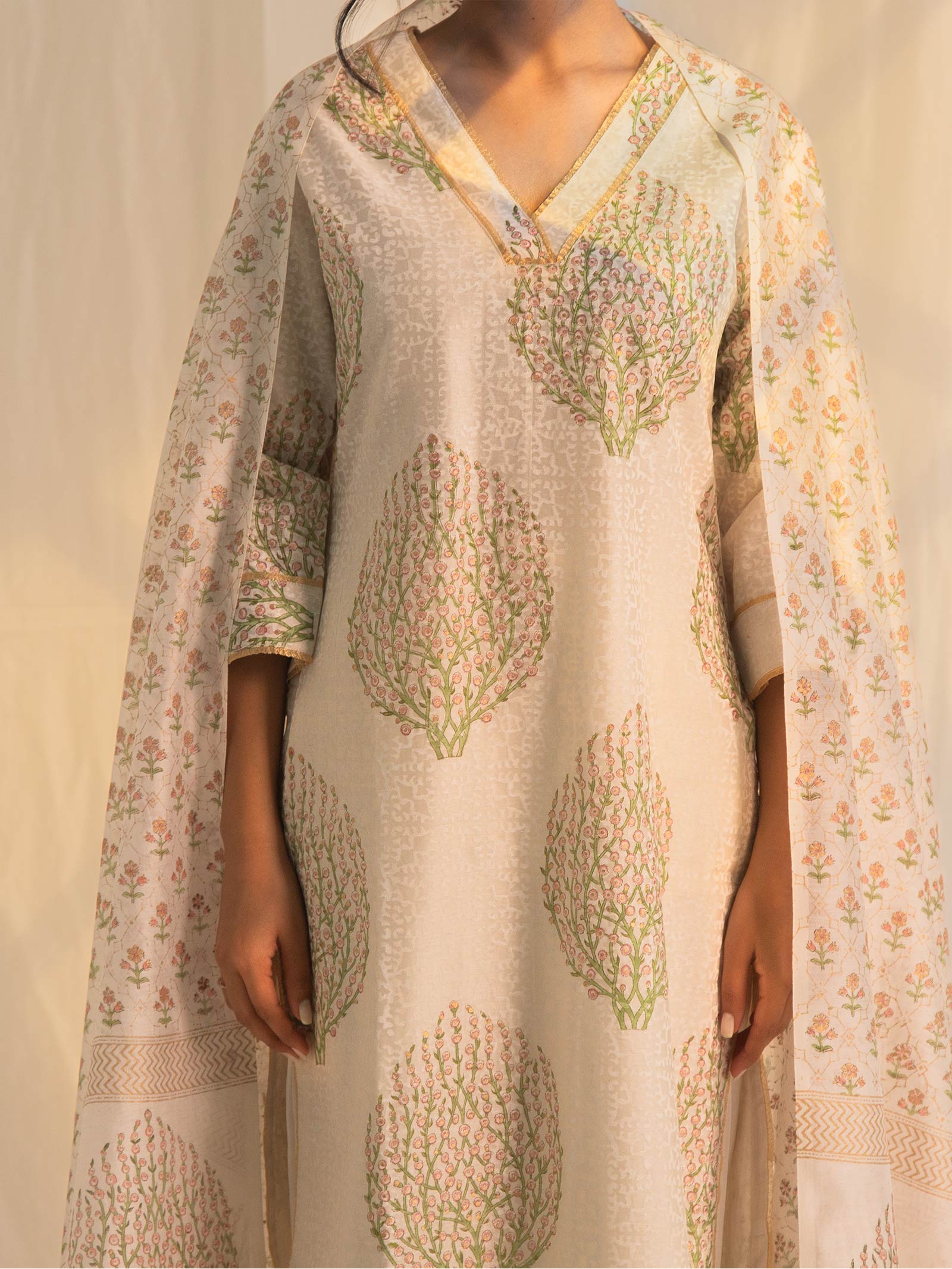 Kashmir Chanderi Dupatta
