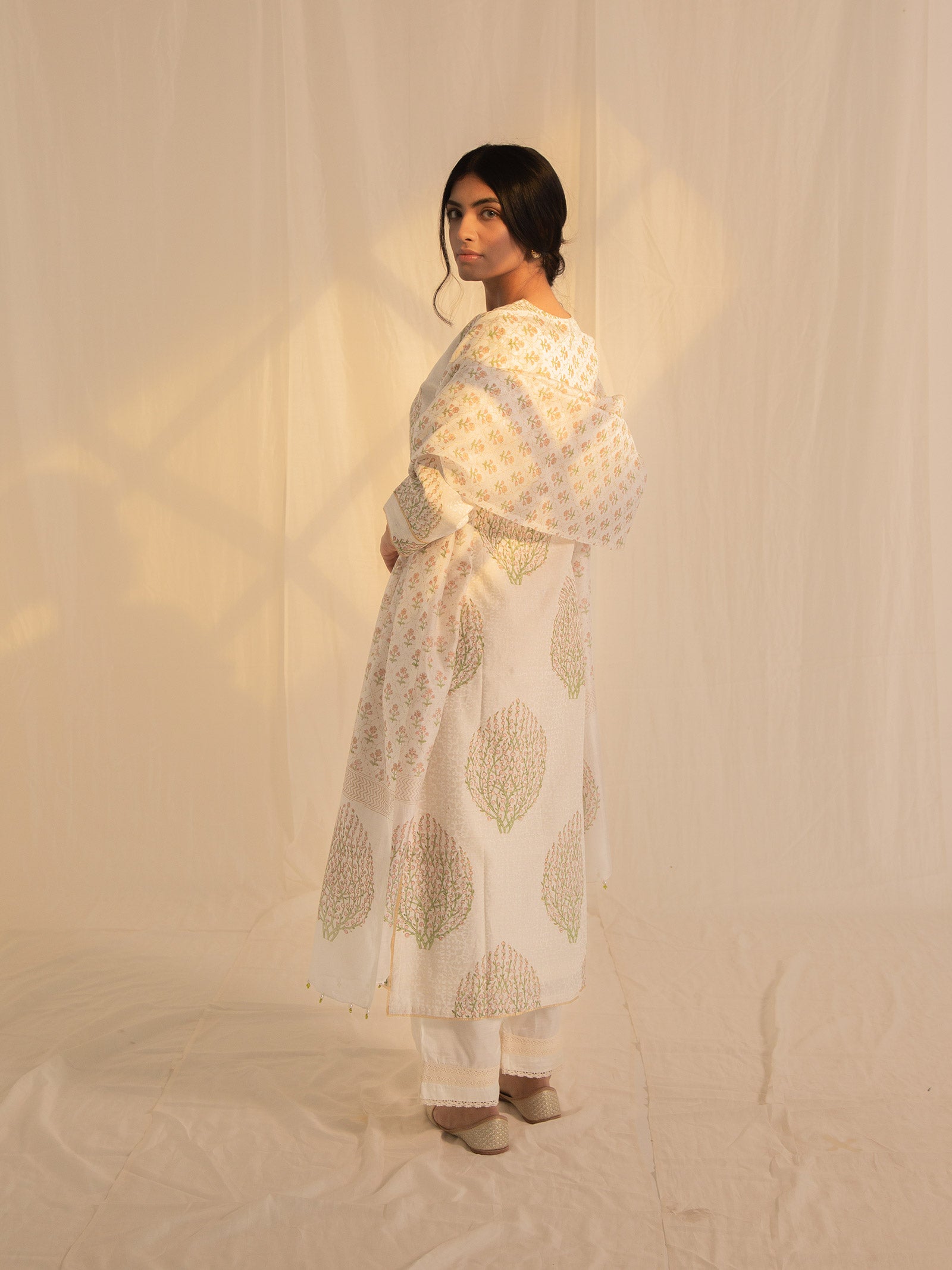 Kashmir Chanderi Kurta