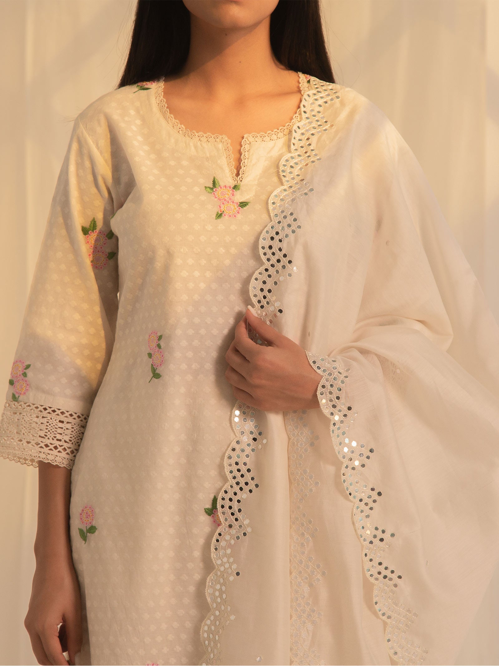 Lantana Chanderi Kurta