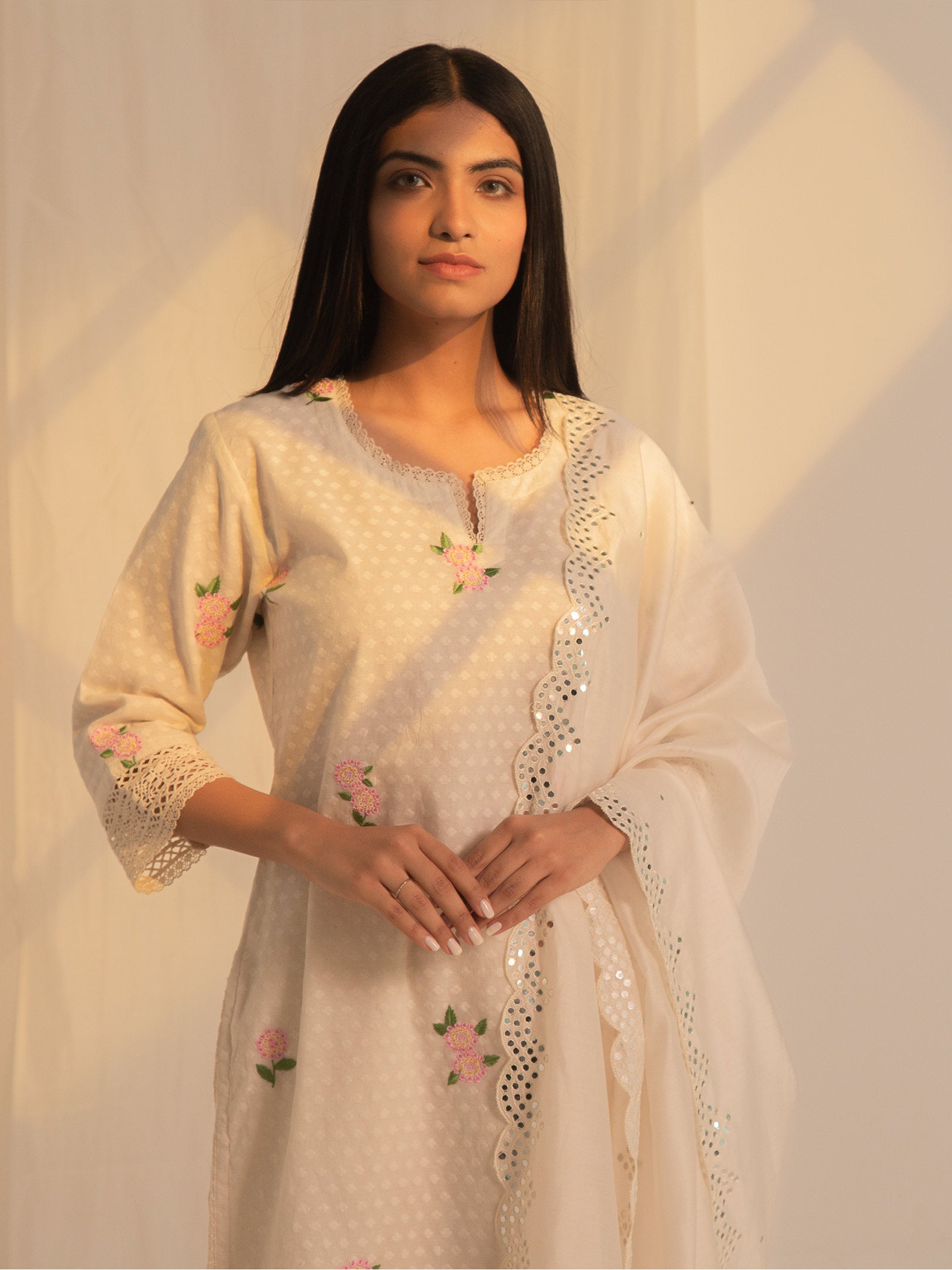 Lantana Chanderi Kurta