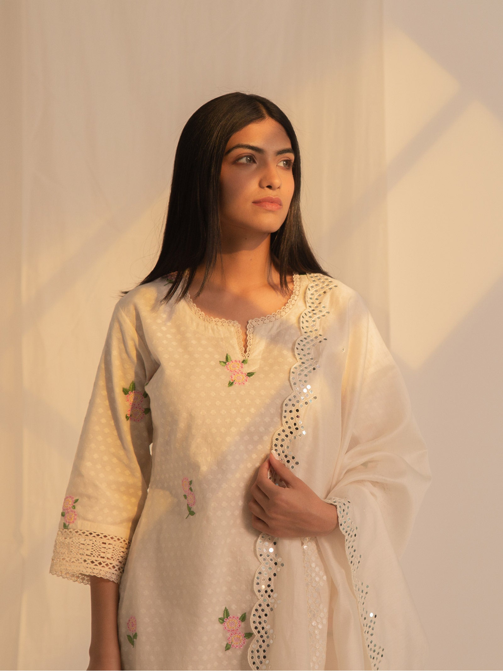 Lantana Chanderi Kurta