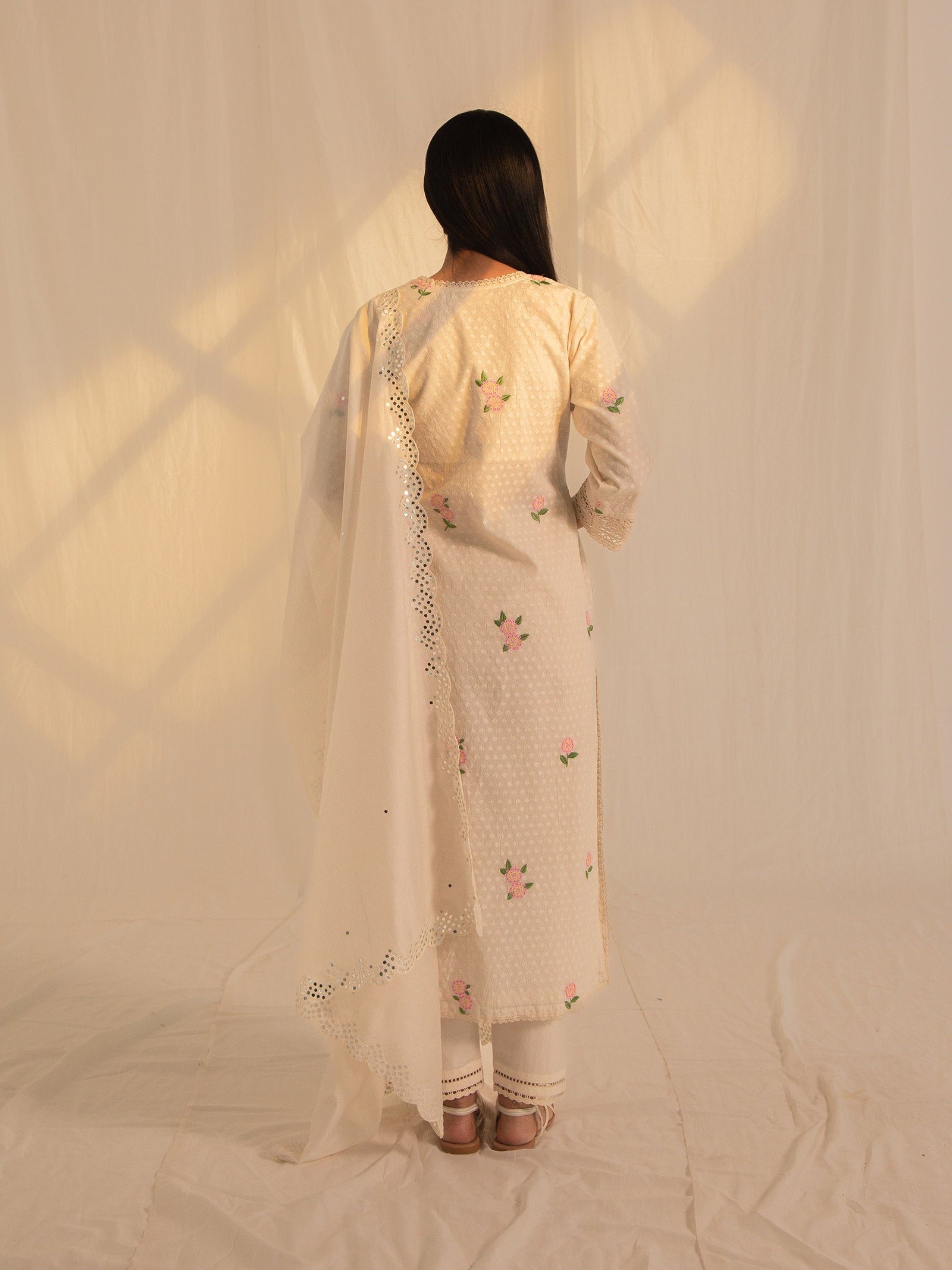 Lantana Chanderi Kurta