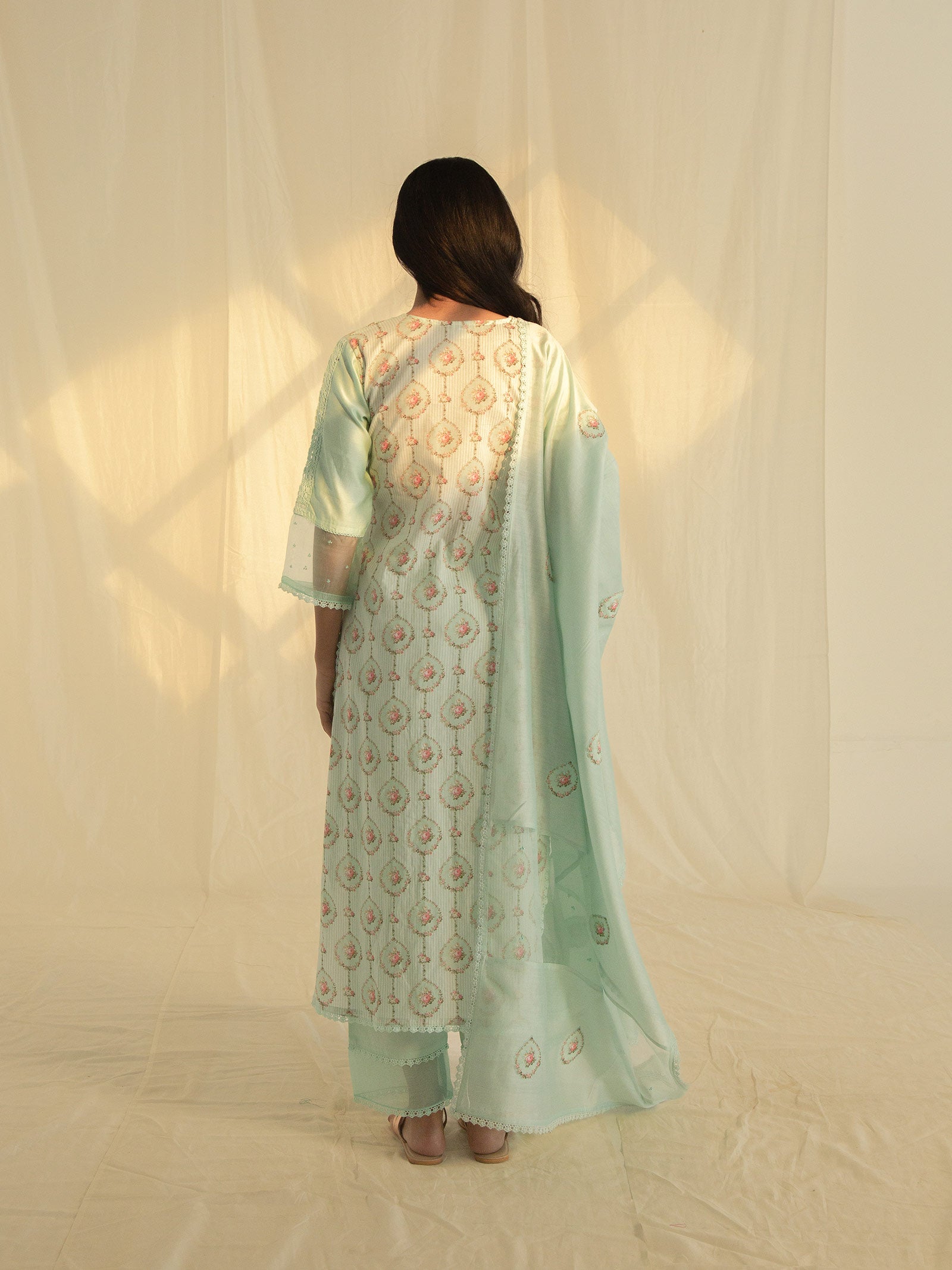 High Tea Chanderi Dupatta