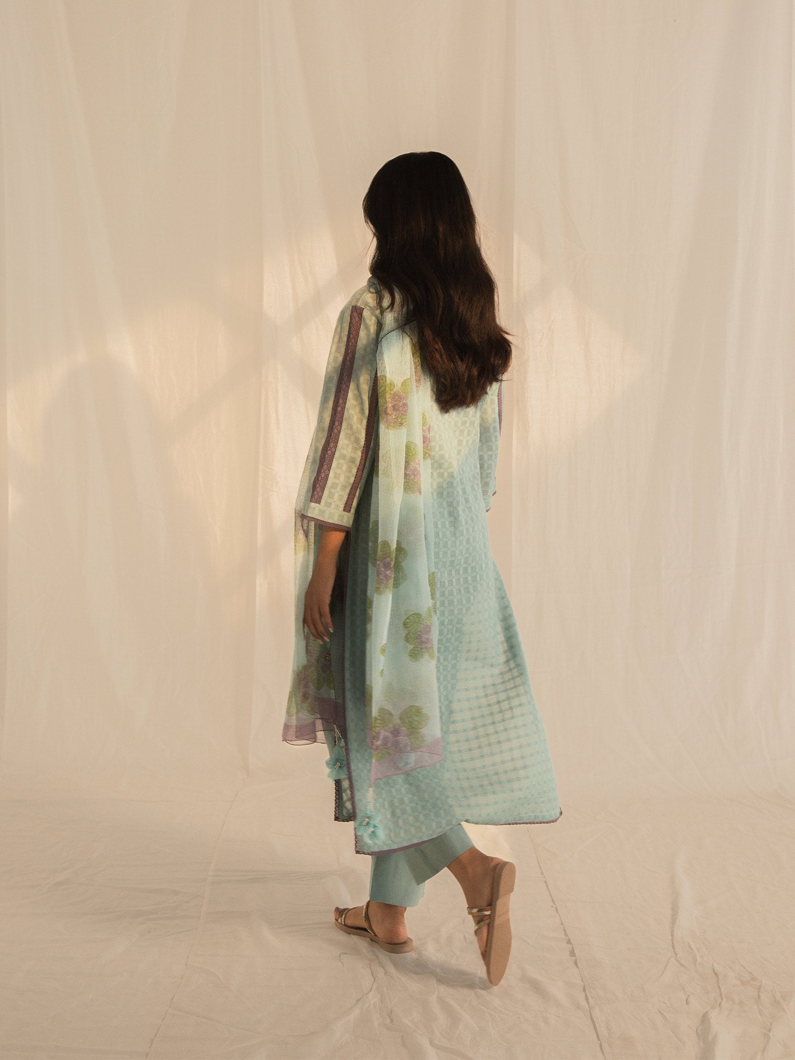 African Violet Cotton Kurta