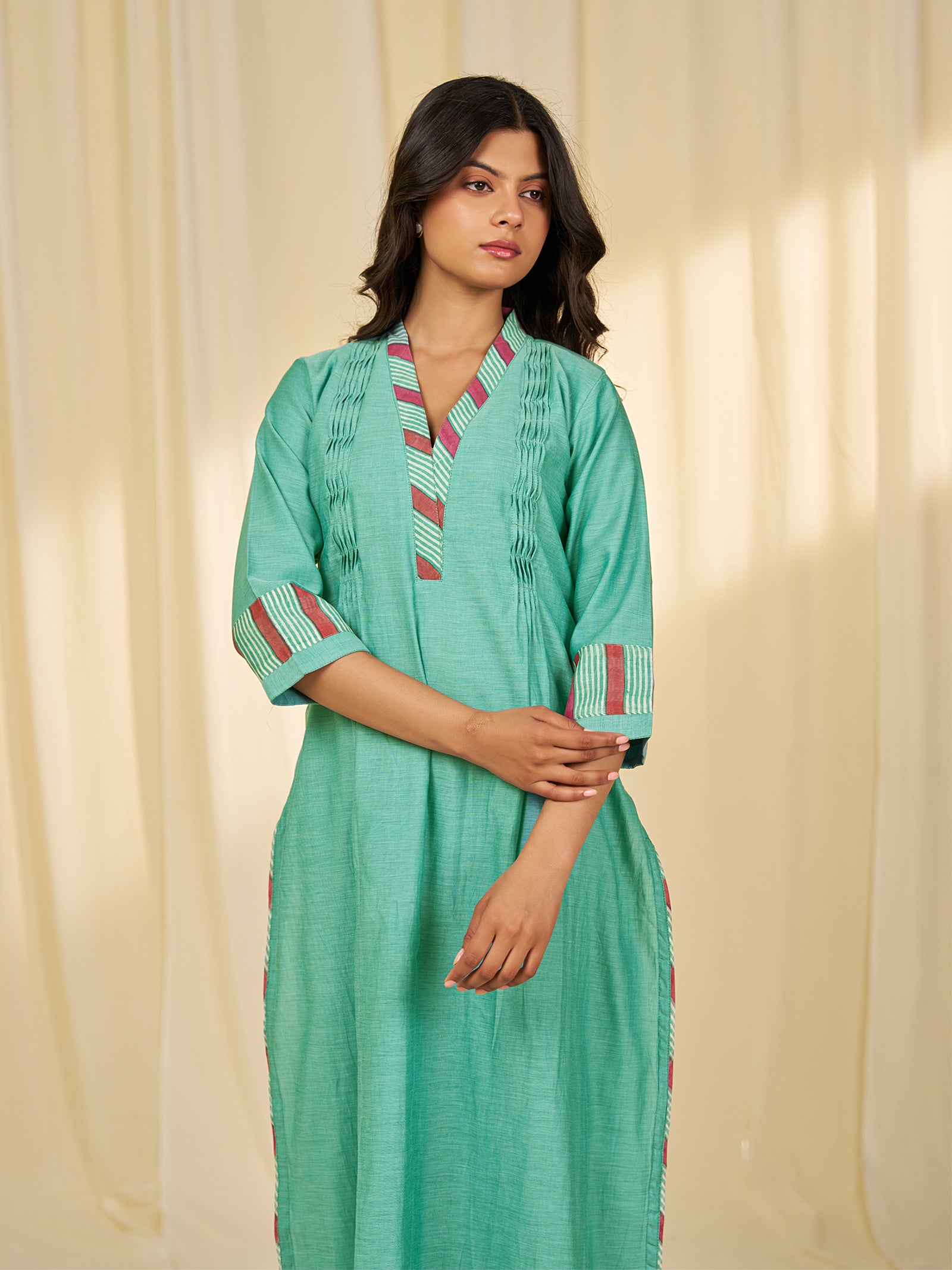 Taxila Chanderi Kurta