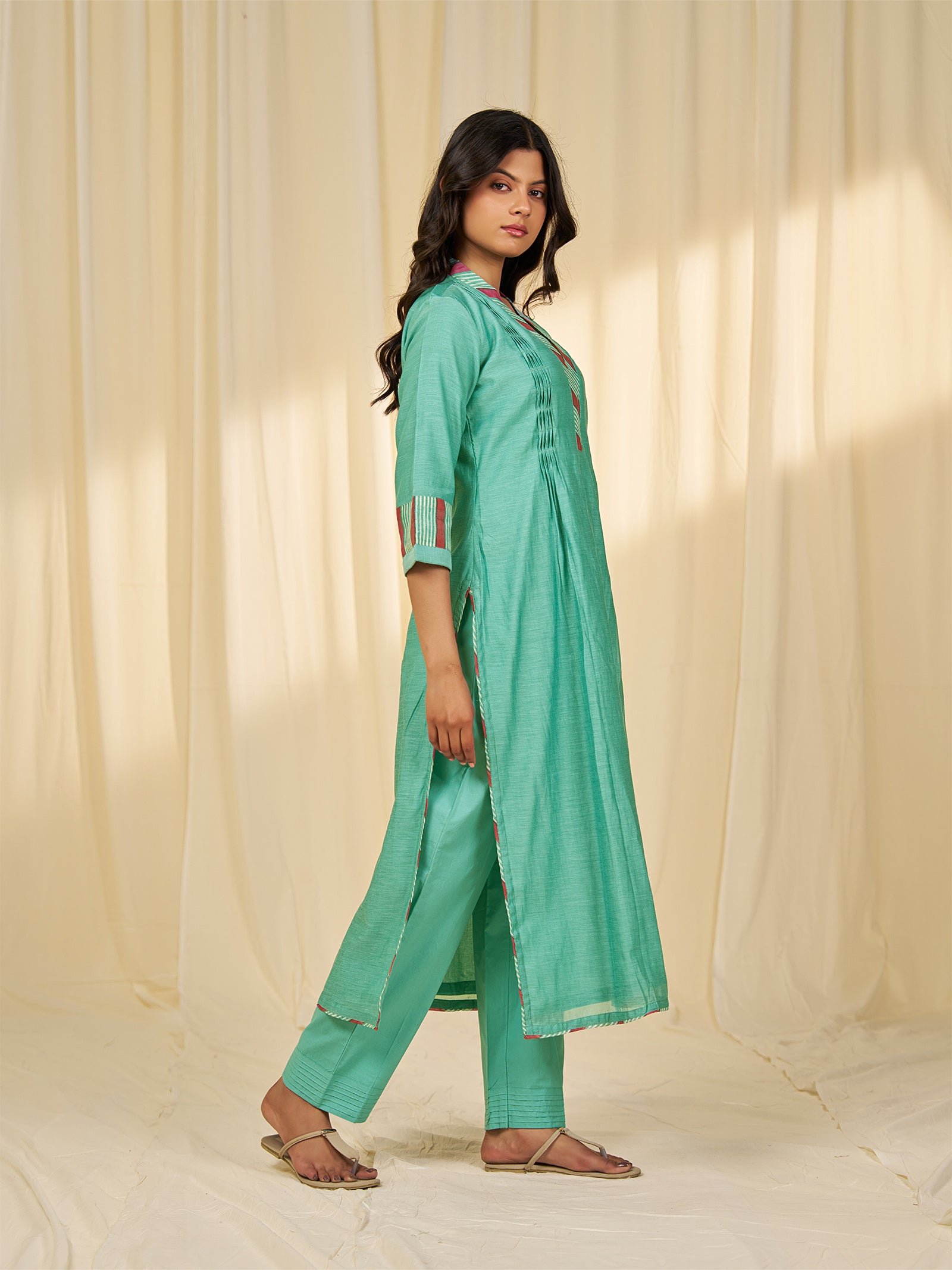 Taxila Chanderi Kurta