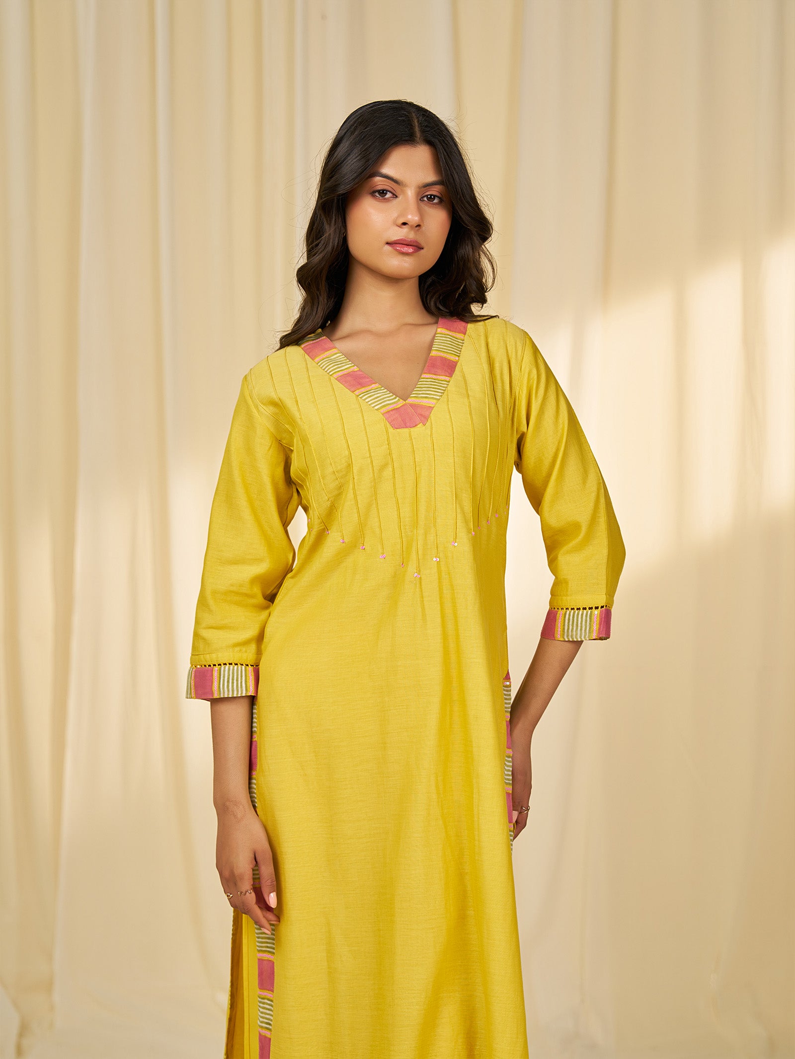The Silk Route Kaushambi Chanderi Kurta