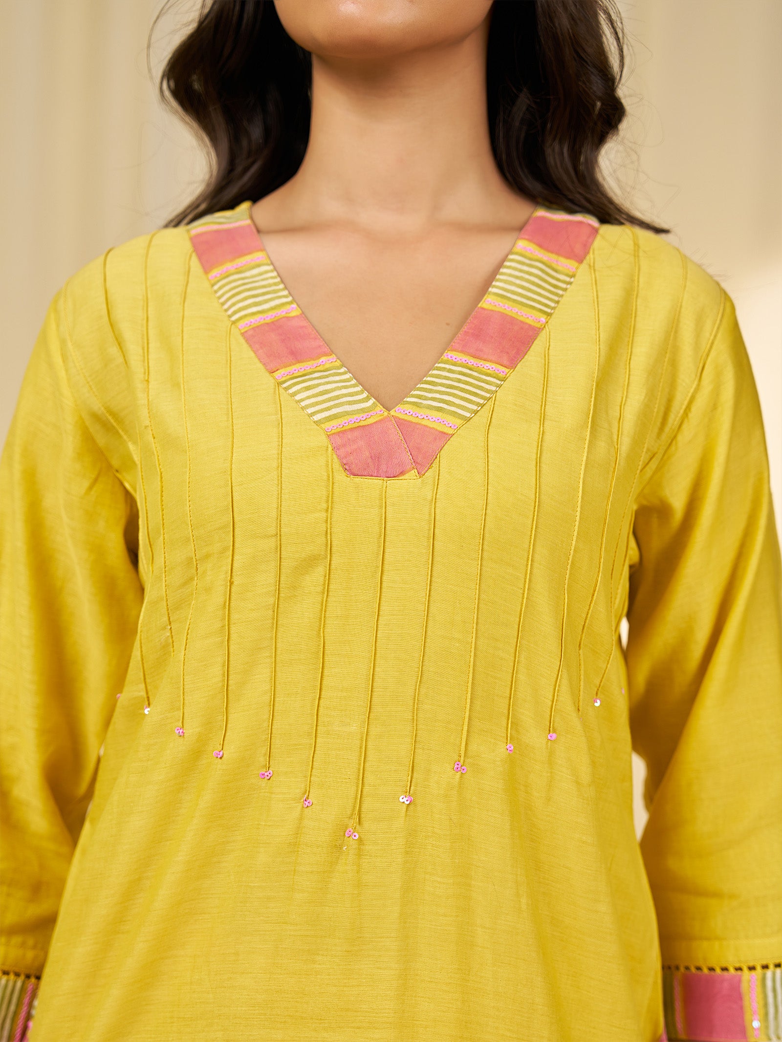 The Silk Route Kaushambi Chanderi Kurta