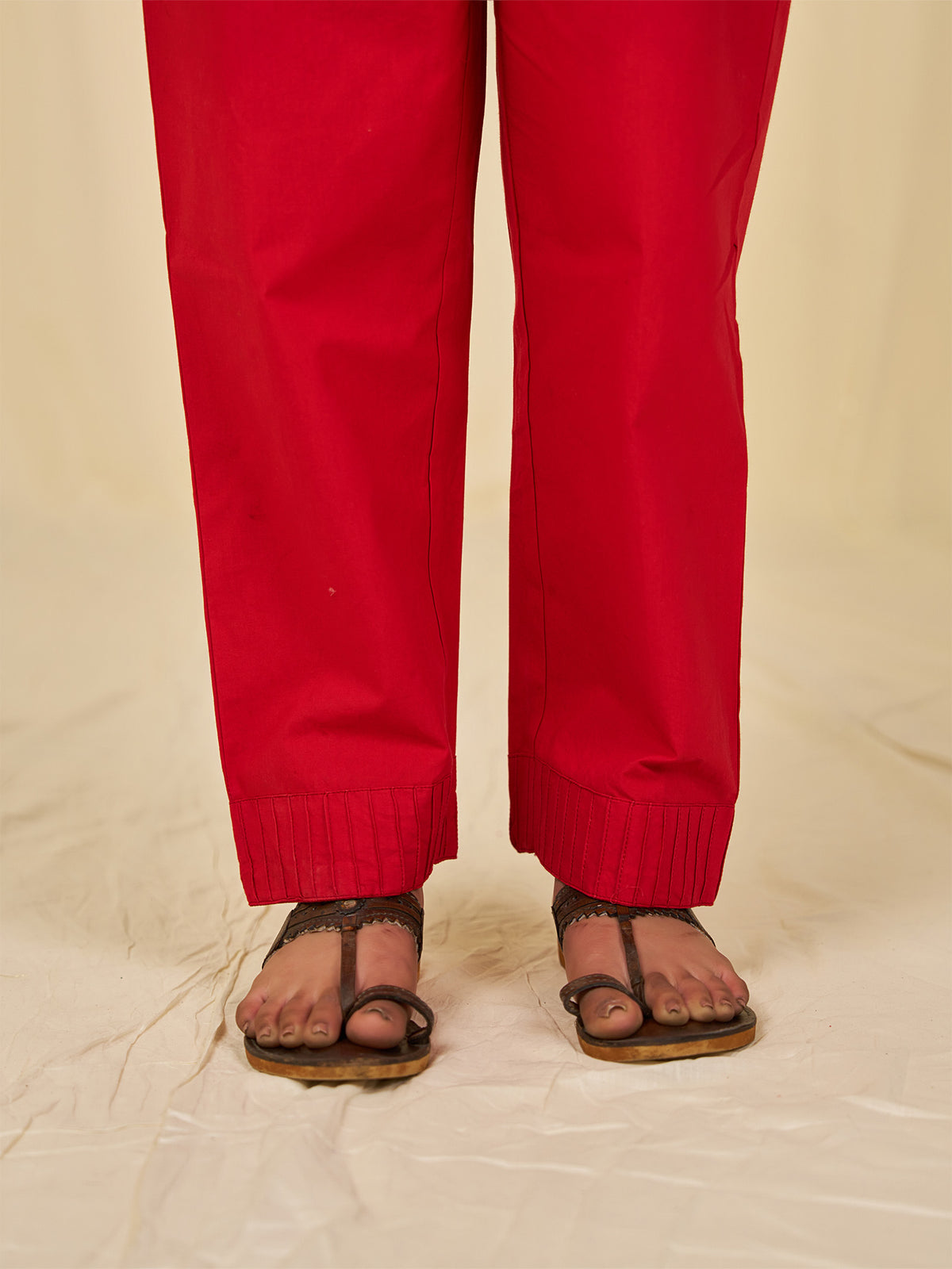 The Silk Route Vaishali Cotton Straight Pants
