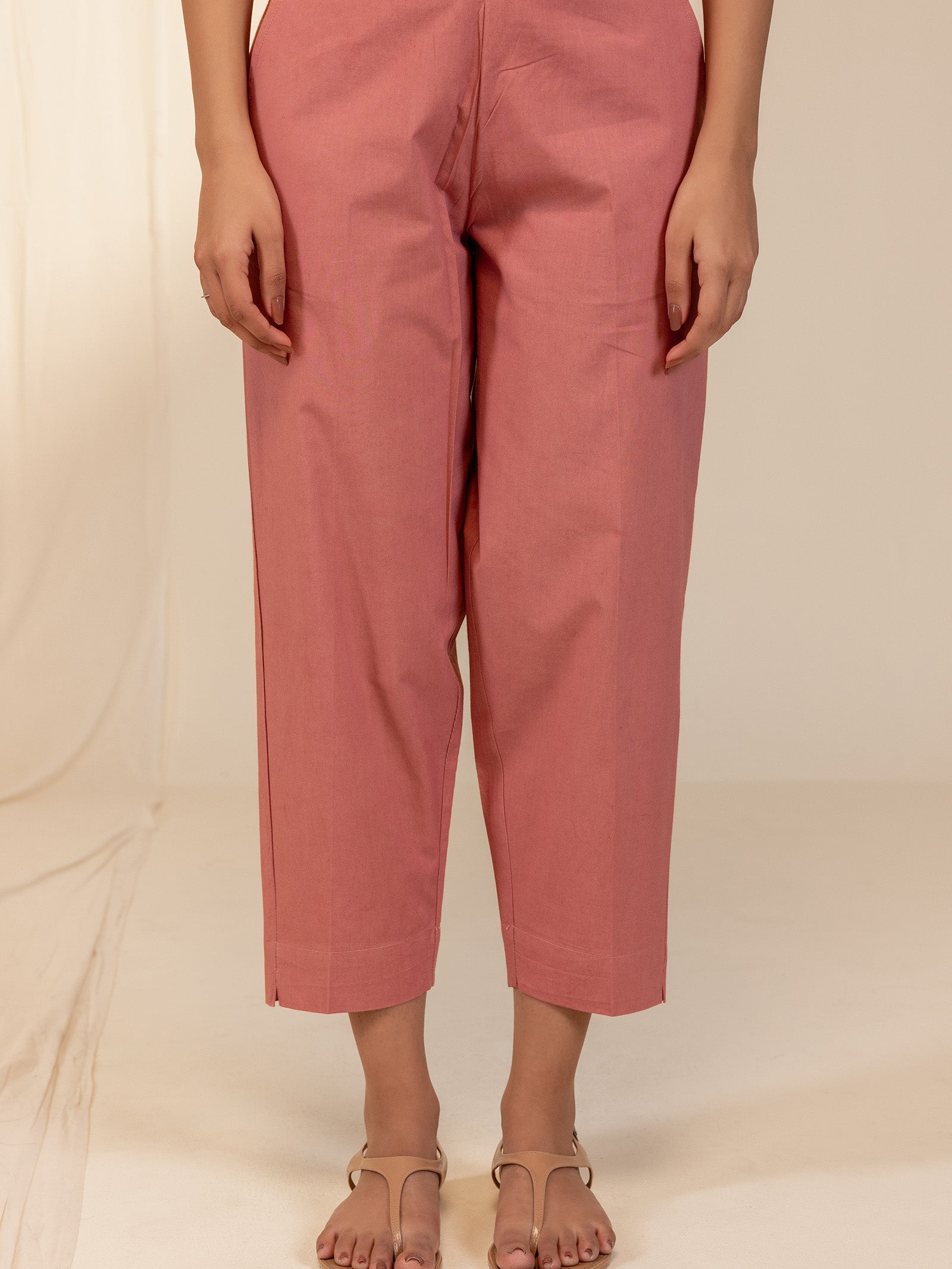 Trance Peach Plain Cotton Seriously Short Pant
