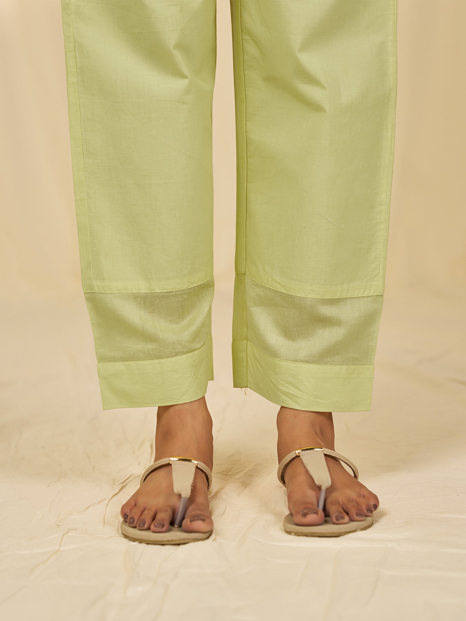 Trumpet Wine Cotton Straight Pants