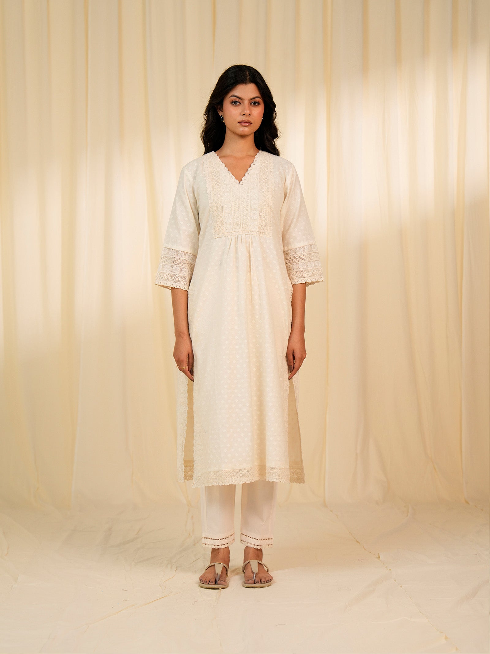 Tusker Chanderi Kurta