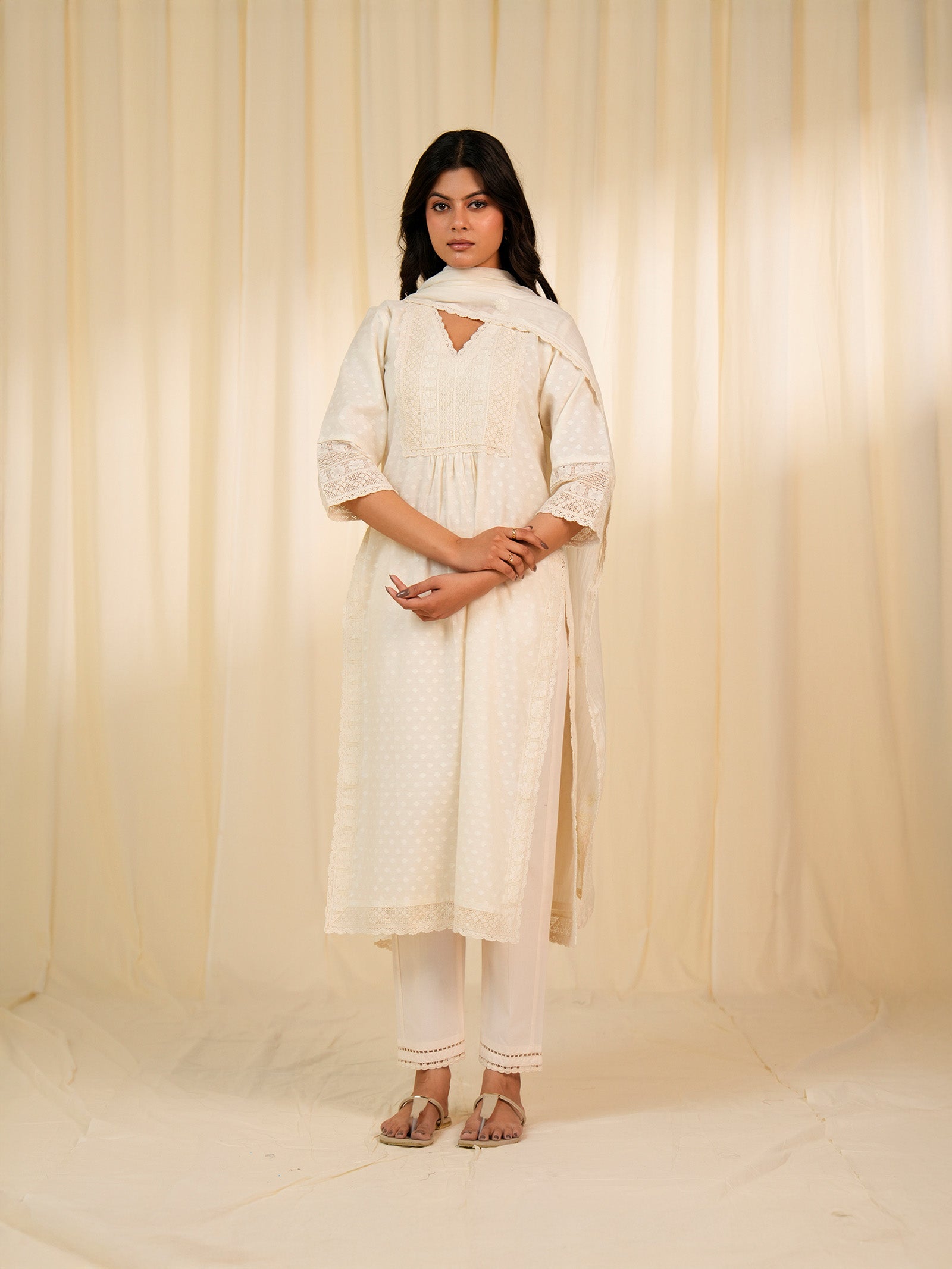 Tusker Chanderi Kurta