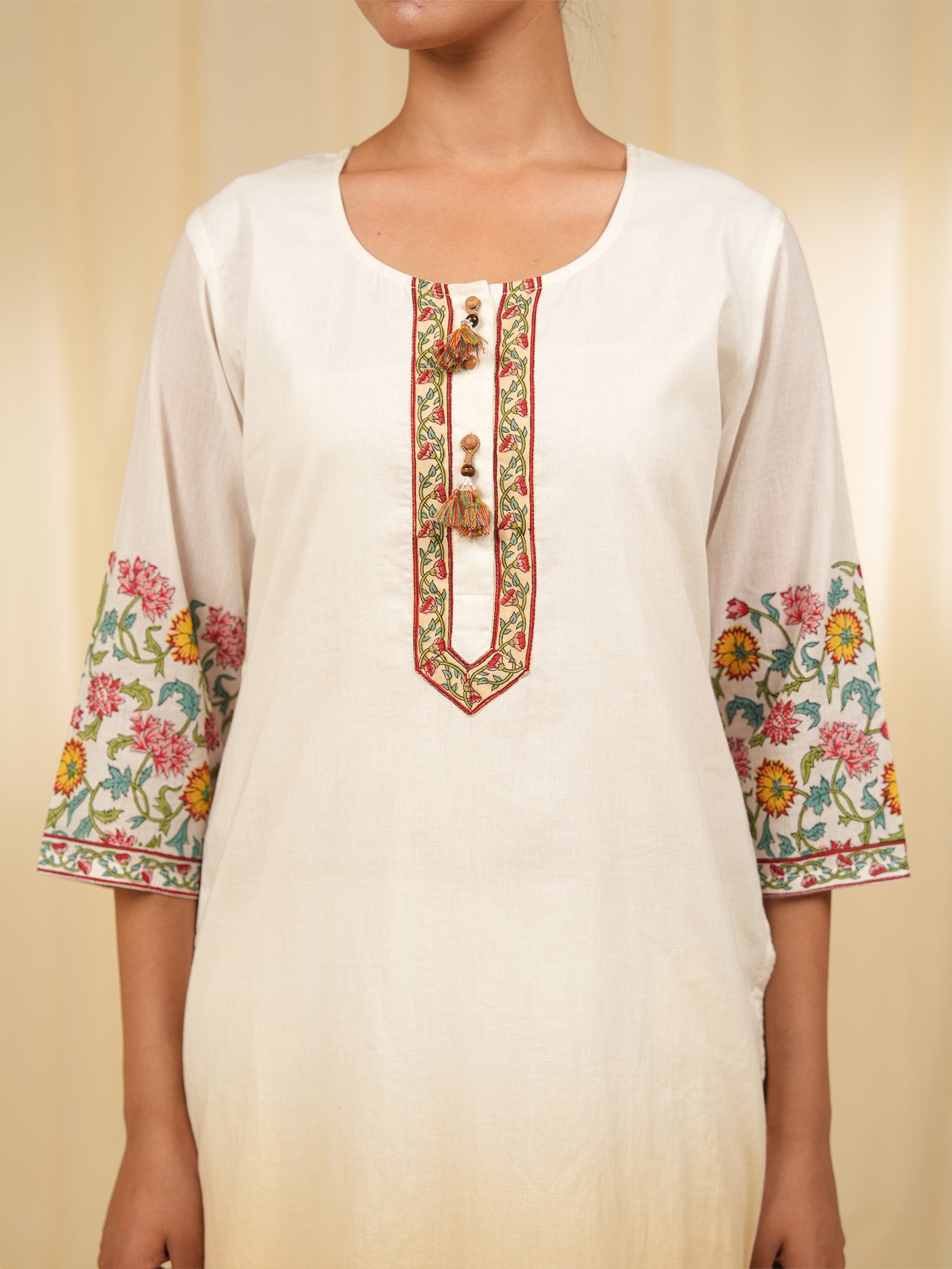 Vanilla Blossom Cotton Kurta