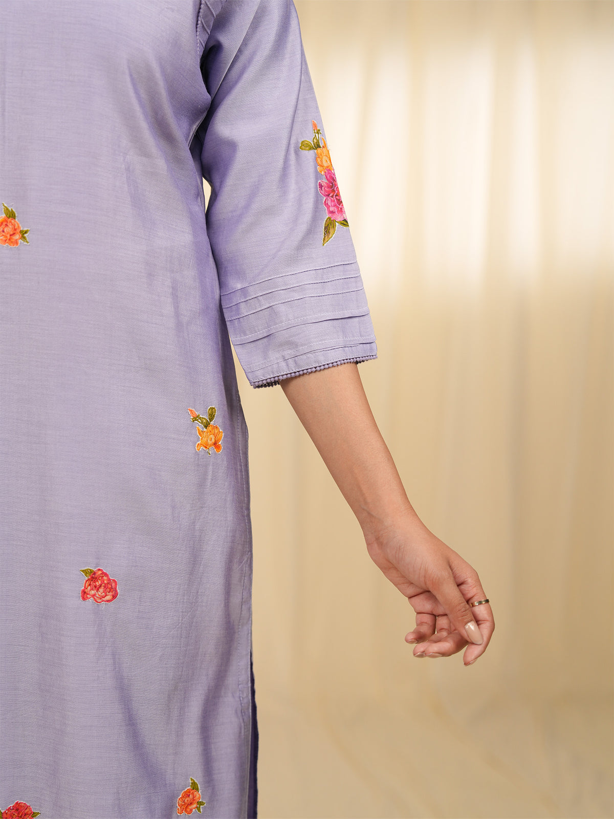 Victorian Lavender Chanderi Kurta