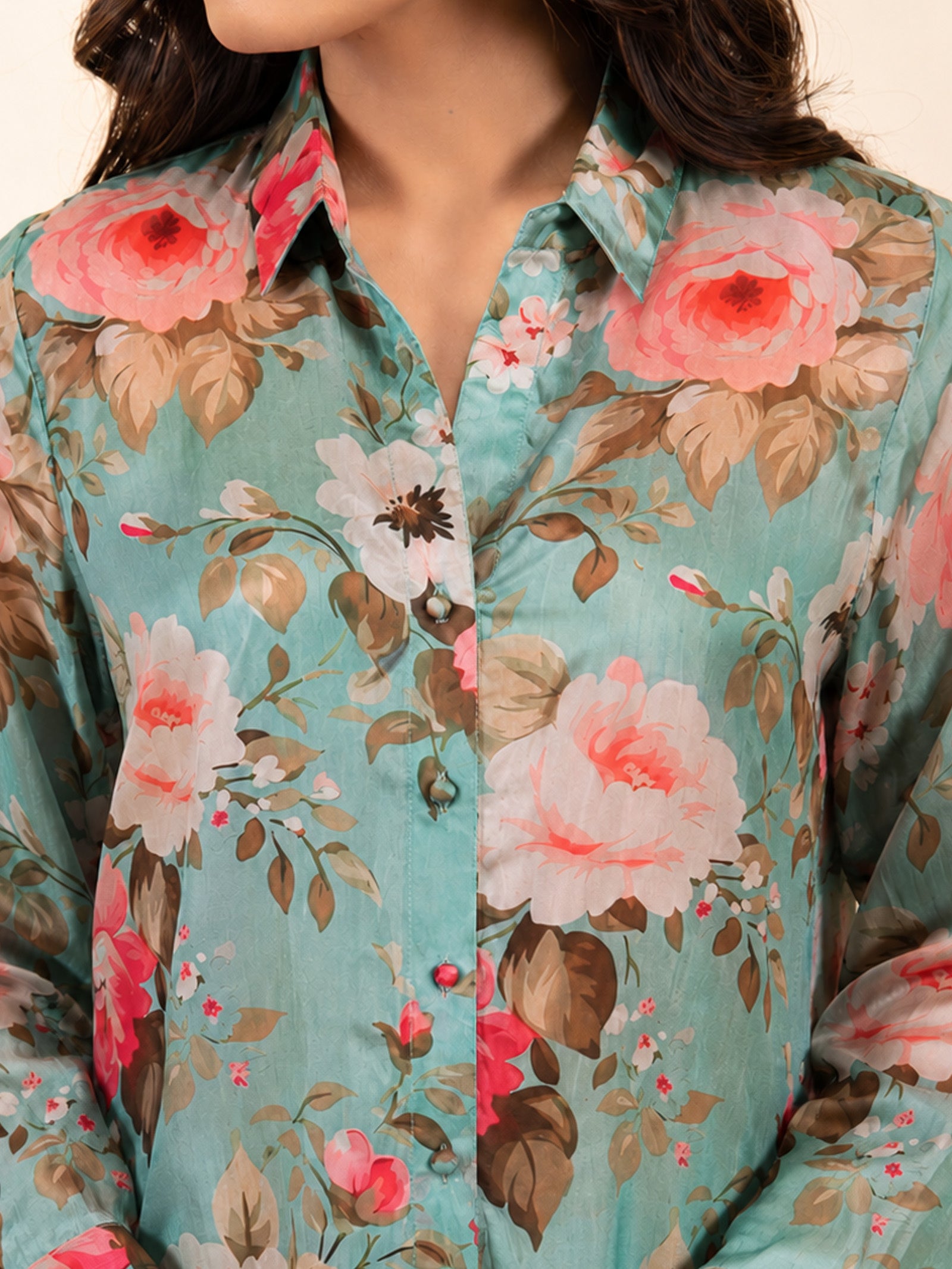 Vogue Silk Shirt - Havana