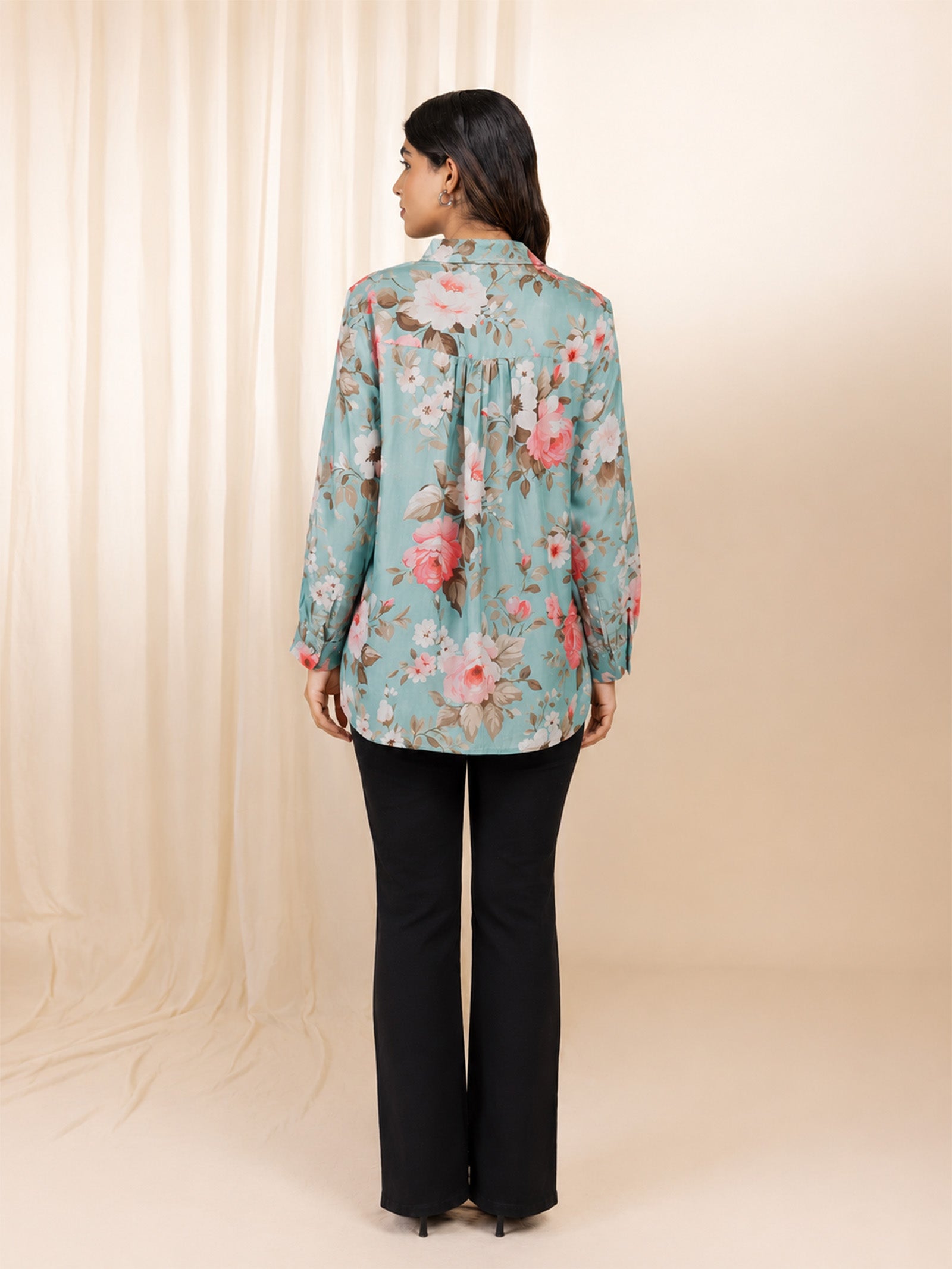 Vogue Silk Shirt - Havana