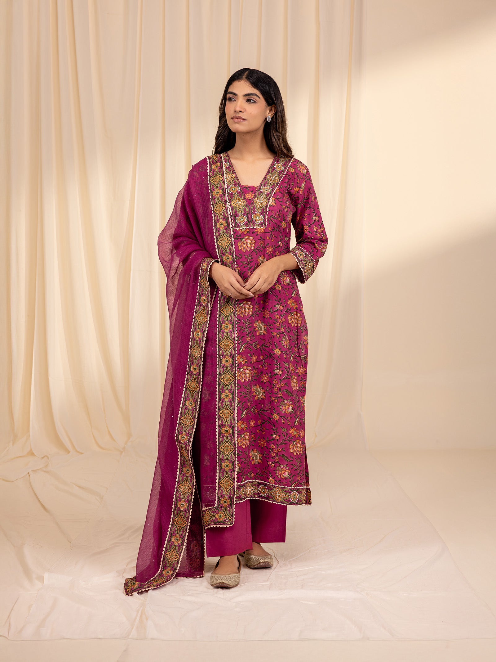 Wild Flowers Kota Dupatta