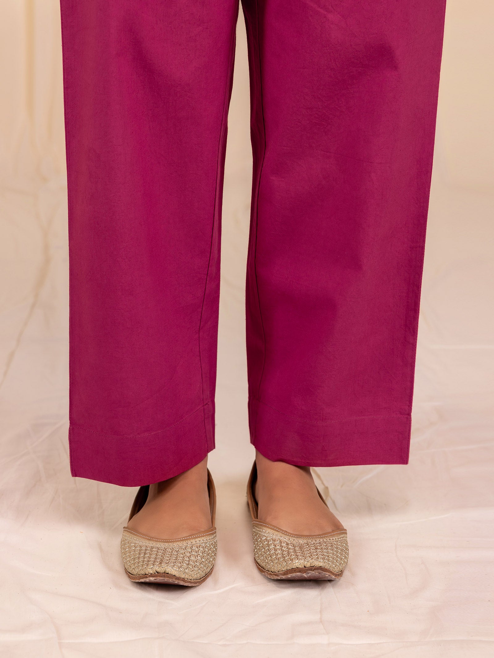 Wild Flowers Cotton Straight Pant
