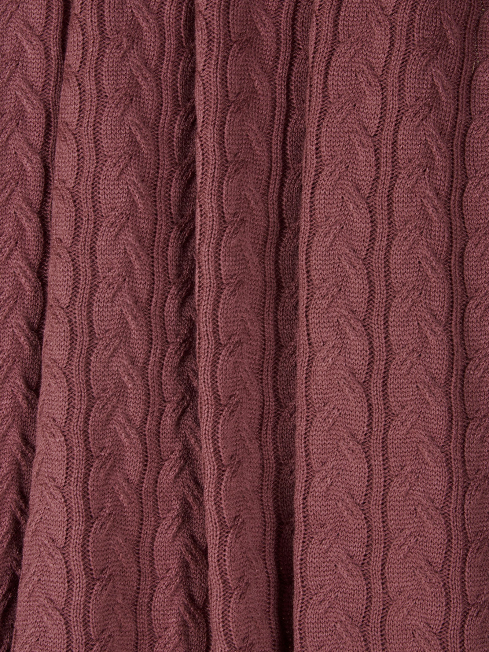 Woollen Knitted Blushwood Blanket