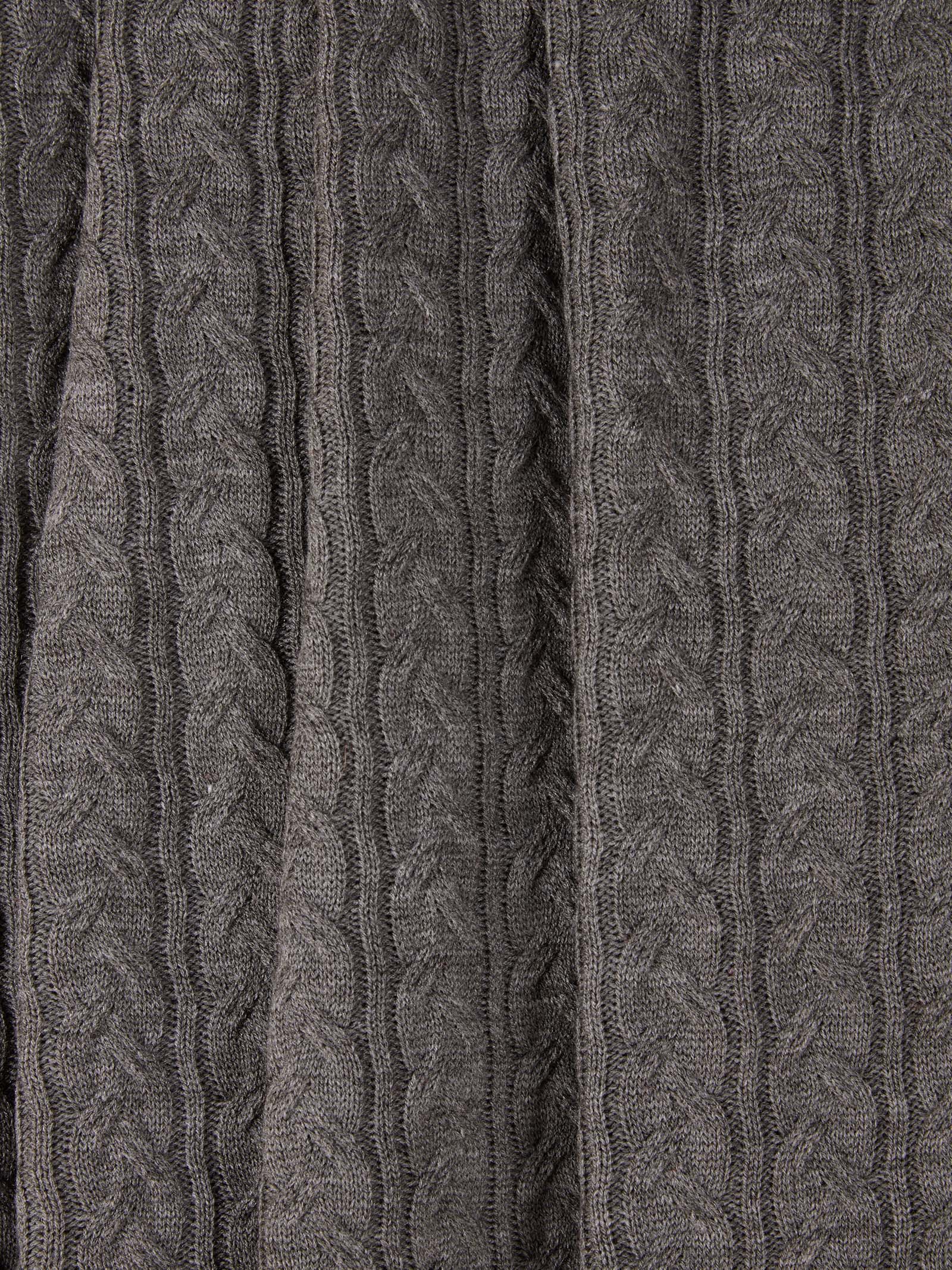 Woollen Knitted Granite Mist Blanket