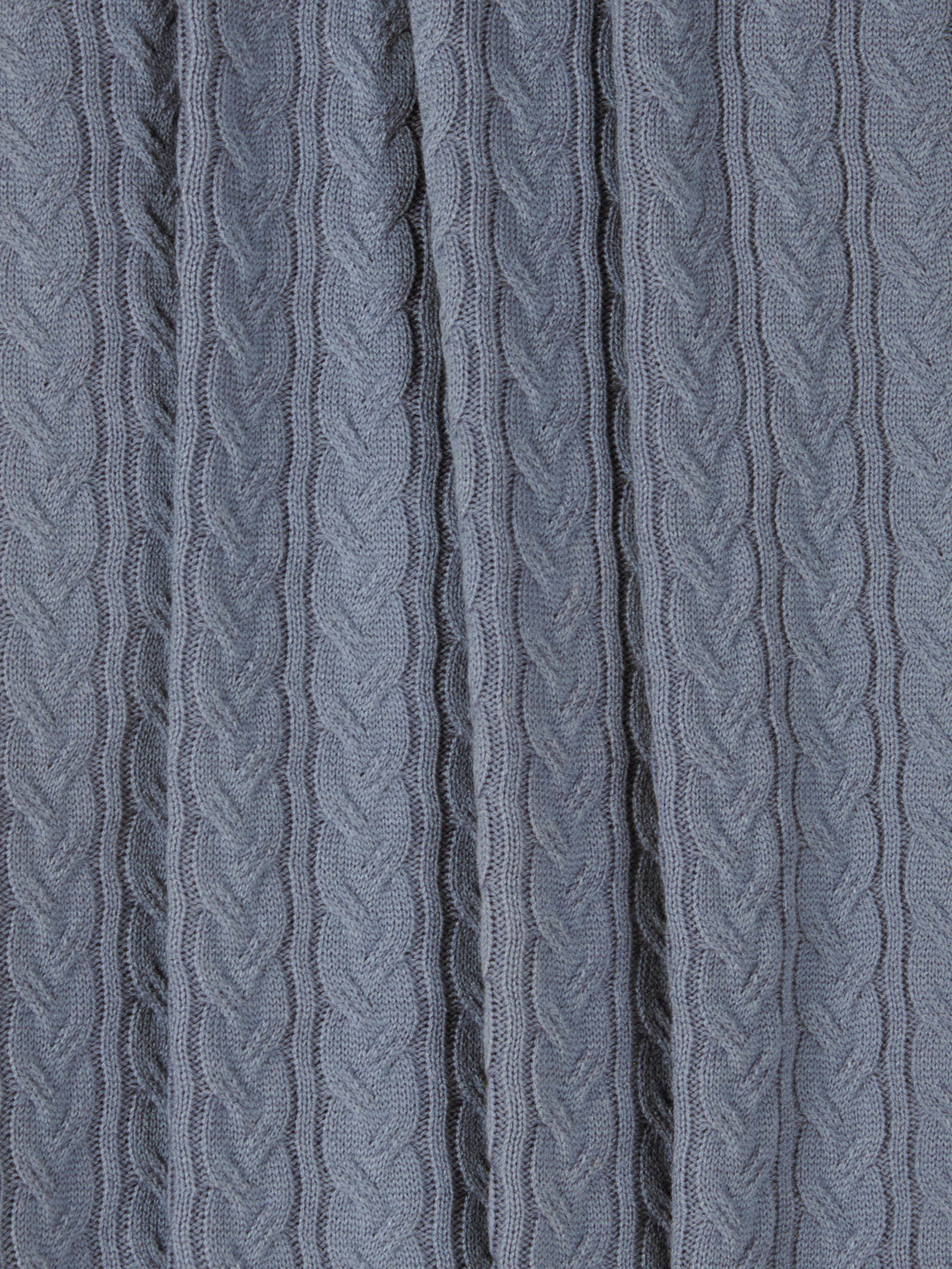 Woollen Knitted Slate Sky Blanket