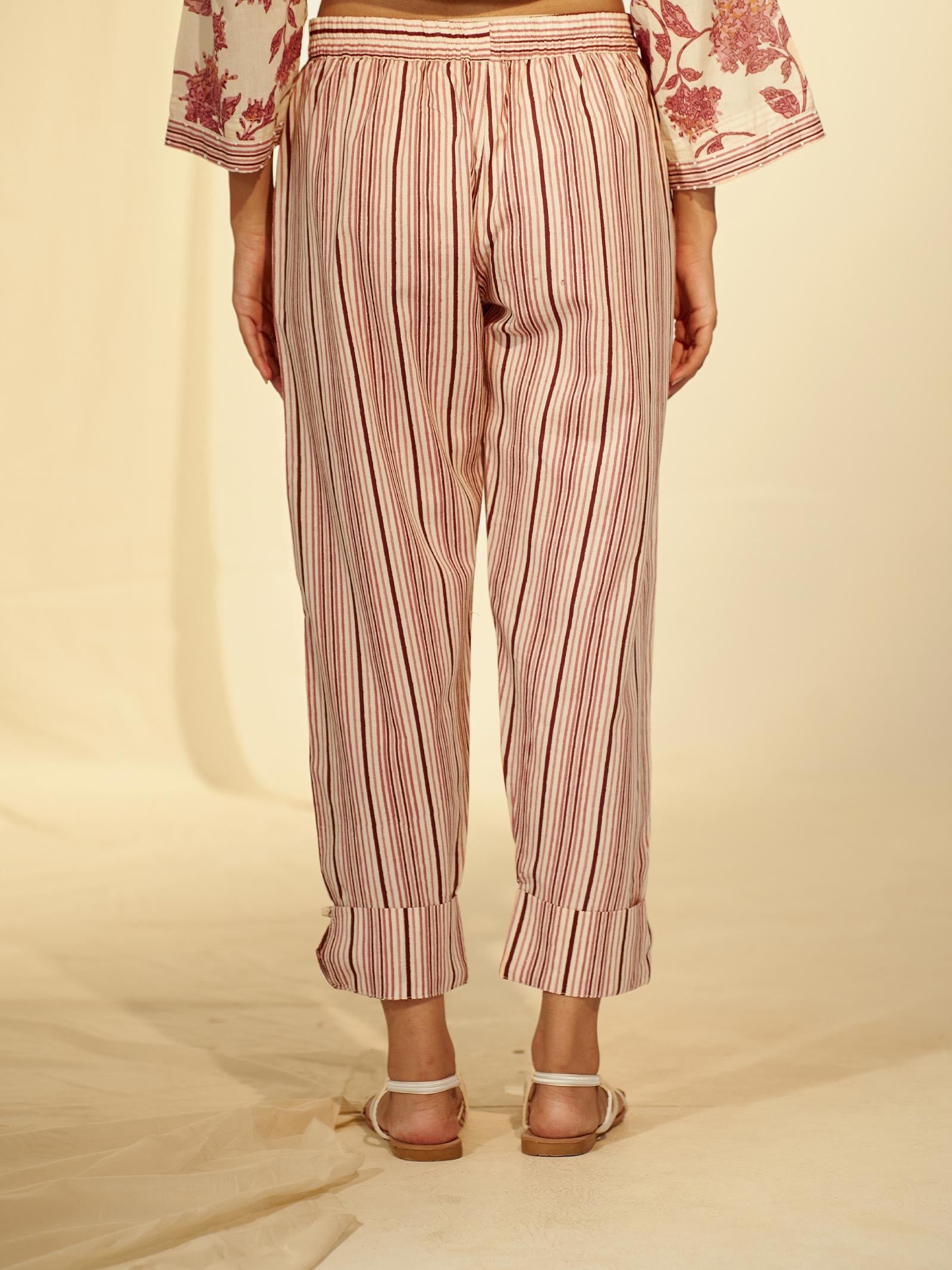 Rosewood Cotton Straight Pant