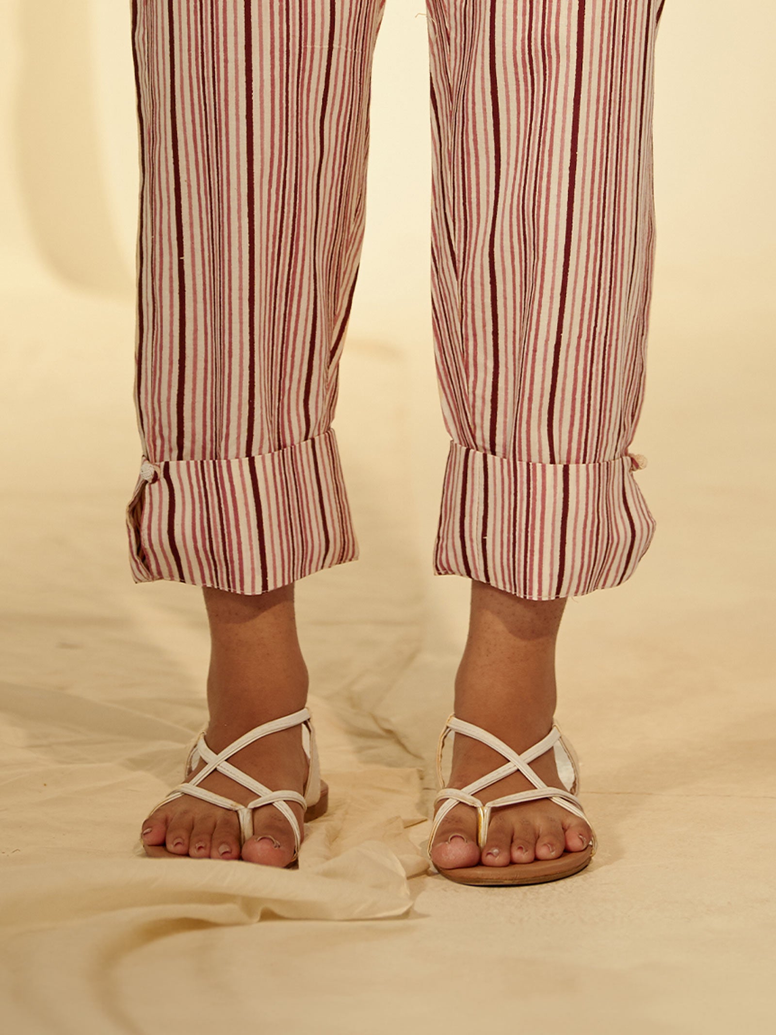 Rosewood Cotton Straight Pant