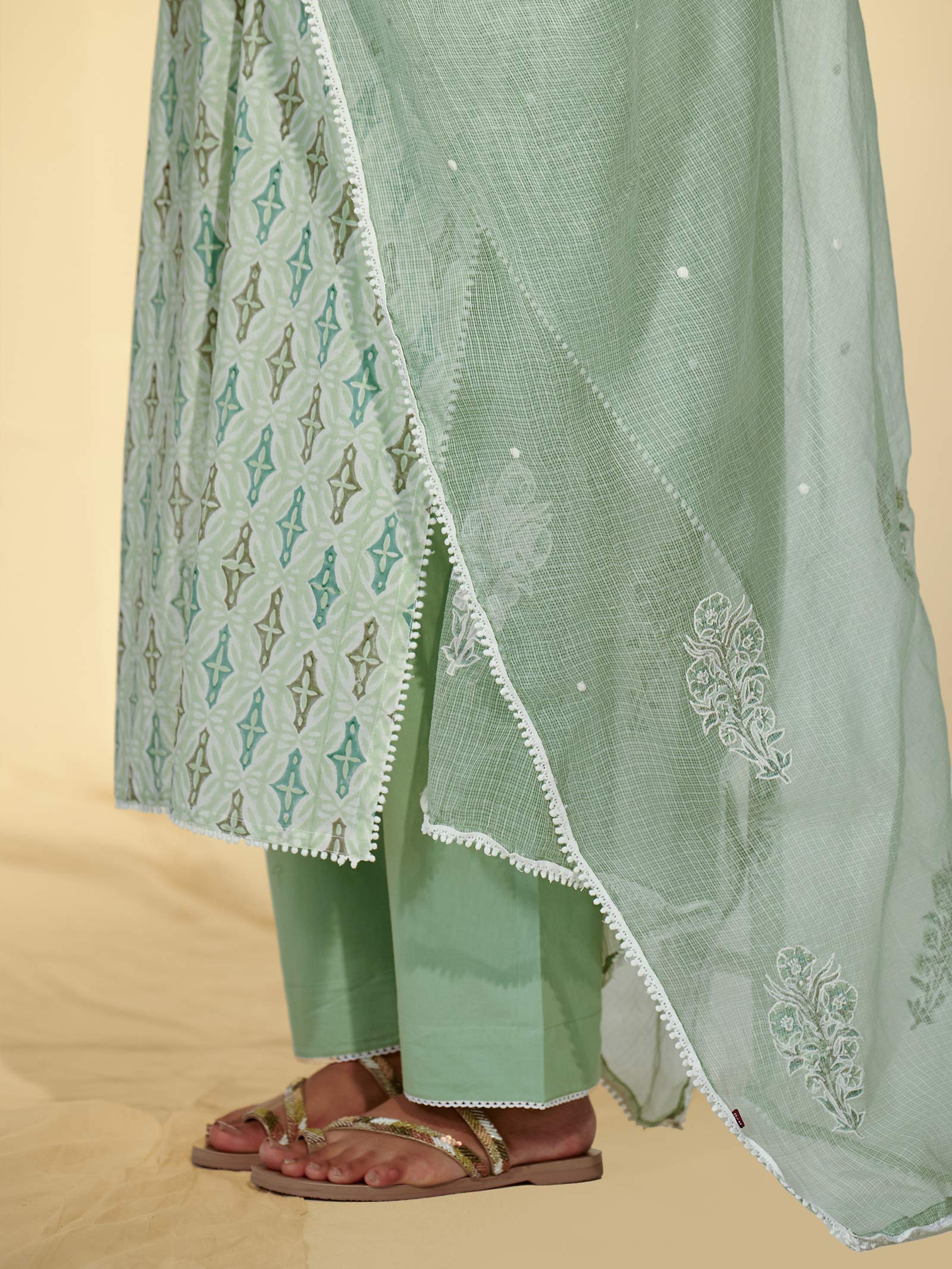 Hint Of Mint Cotton Kurta