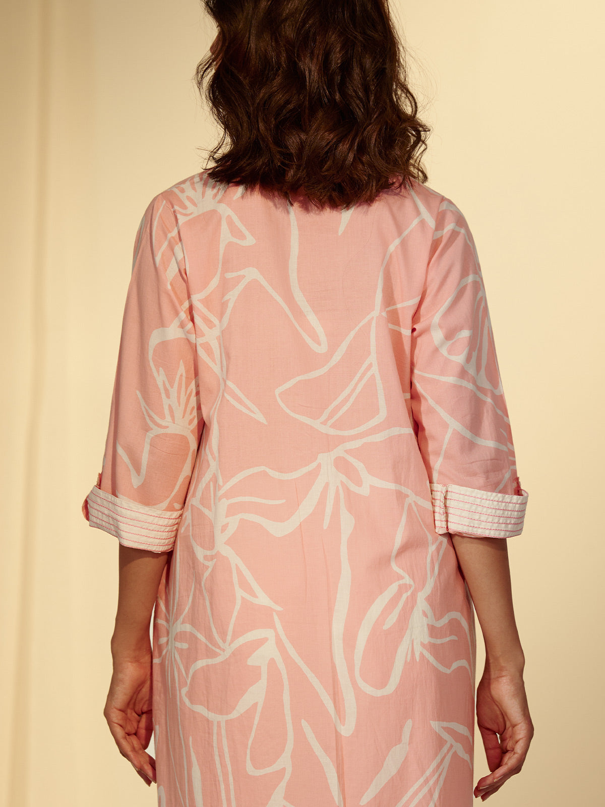 Bubblegum Pink Cotton Kurta