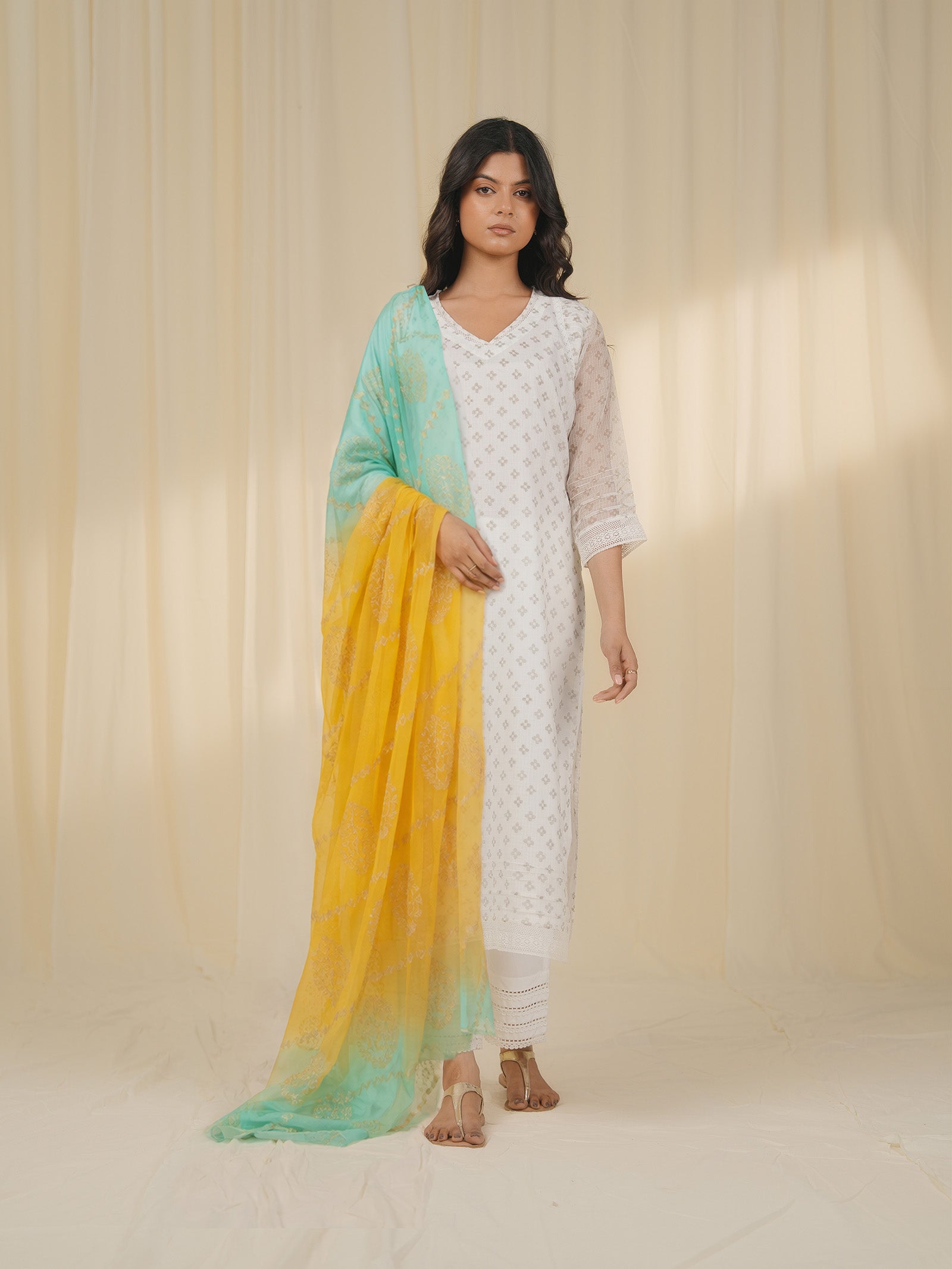 Snow Pearl Cotton Kurta